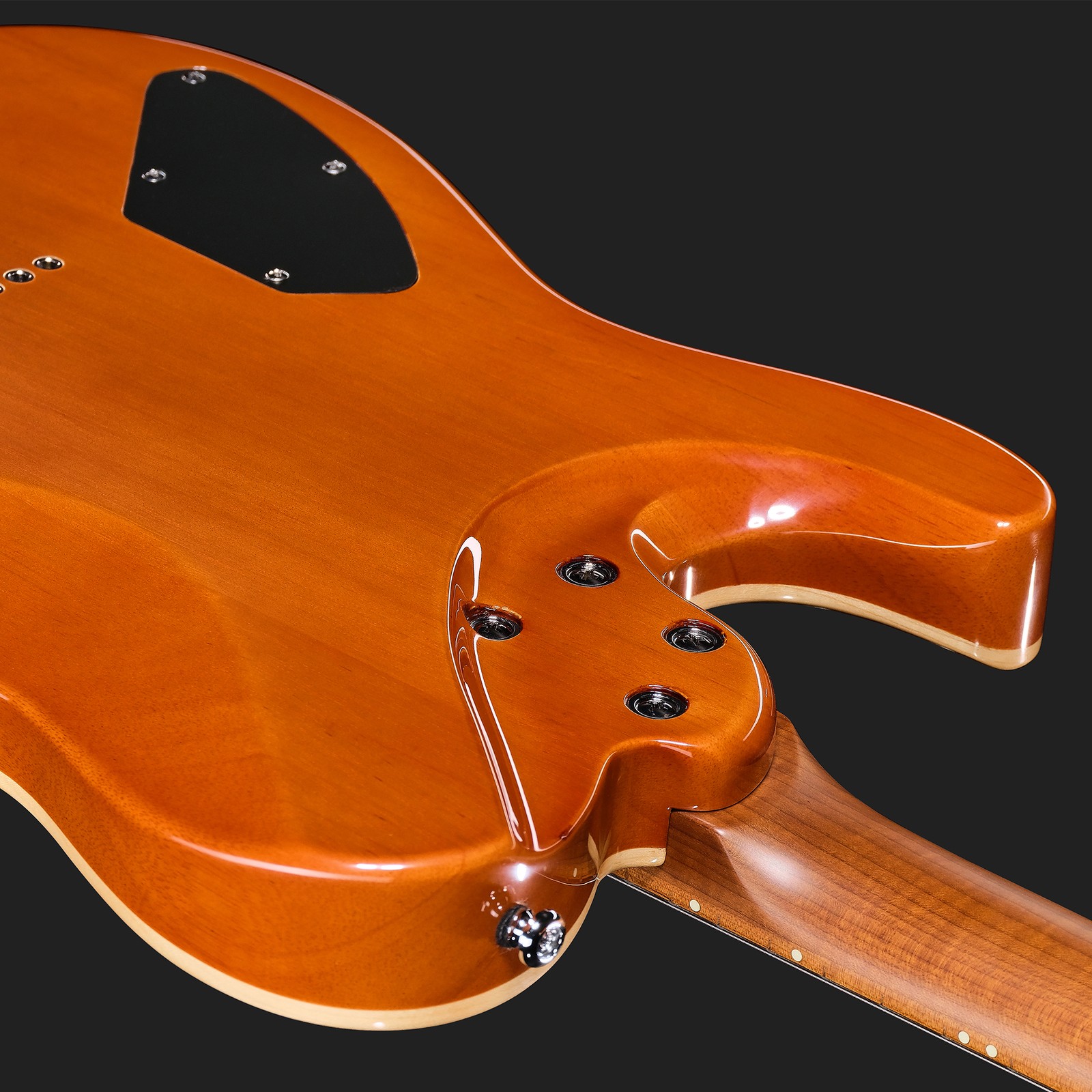 Rückseite der Harley Benton Fusion-T II HH MN HT QBKB