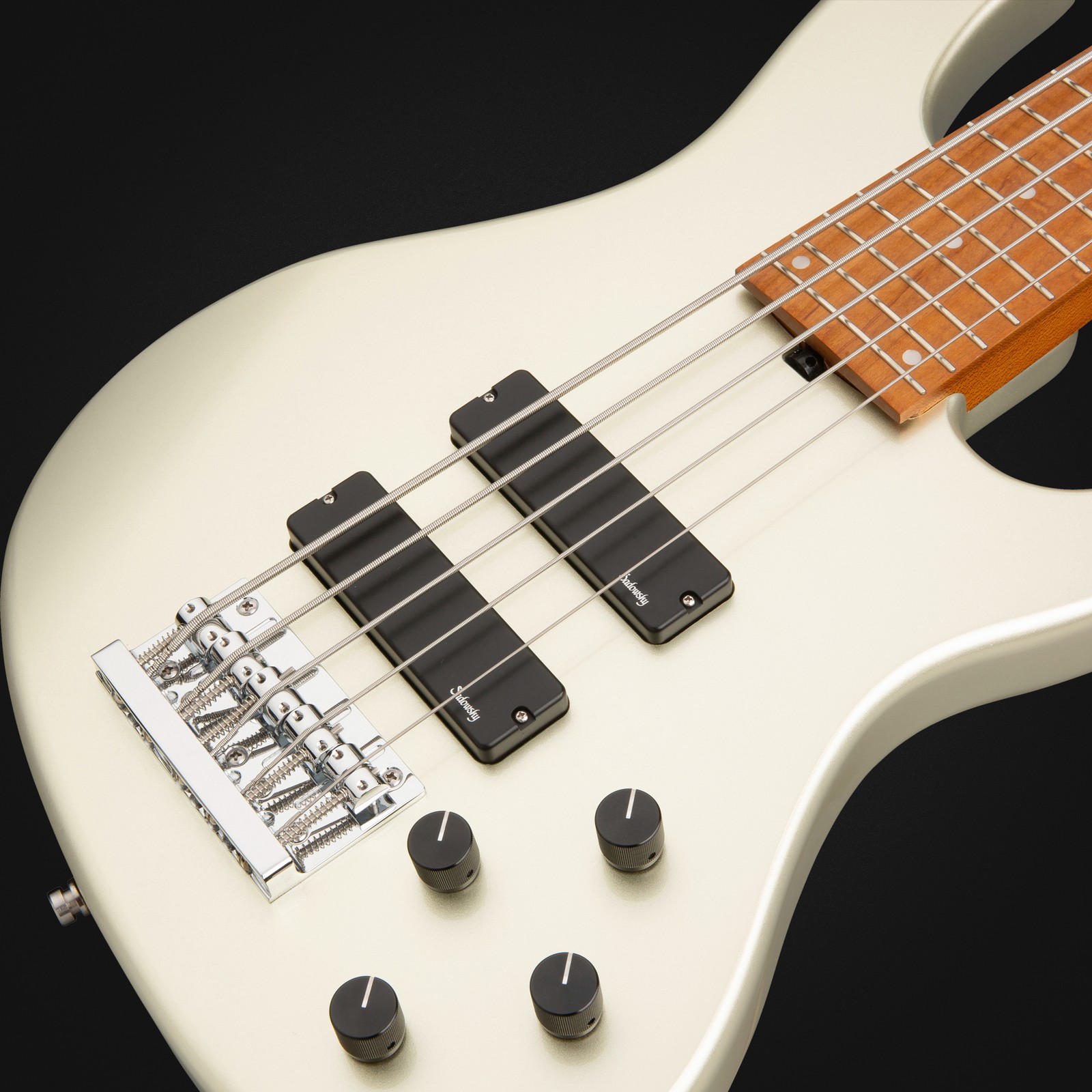 Top, Sadowsky MetroExpress 24 Modern 5 Maple Champagne, five-string bass guitar