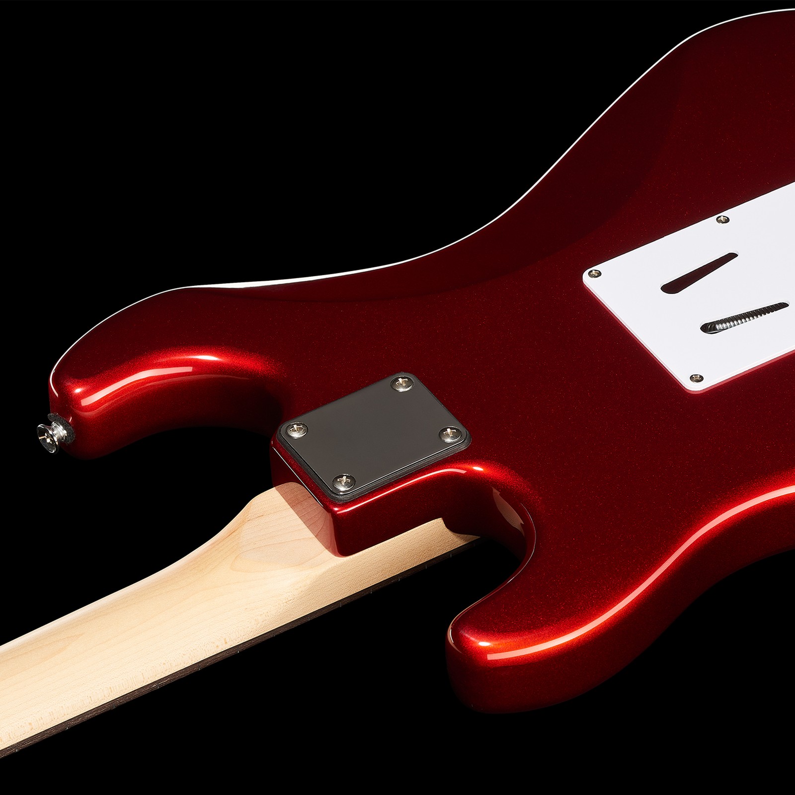 Korpusrückseite der Harley Benton ST-20 CA Standard Series E-Gitarre
