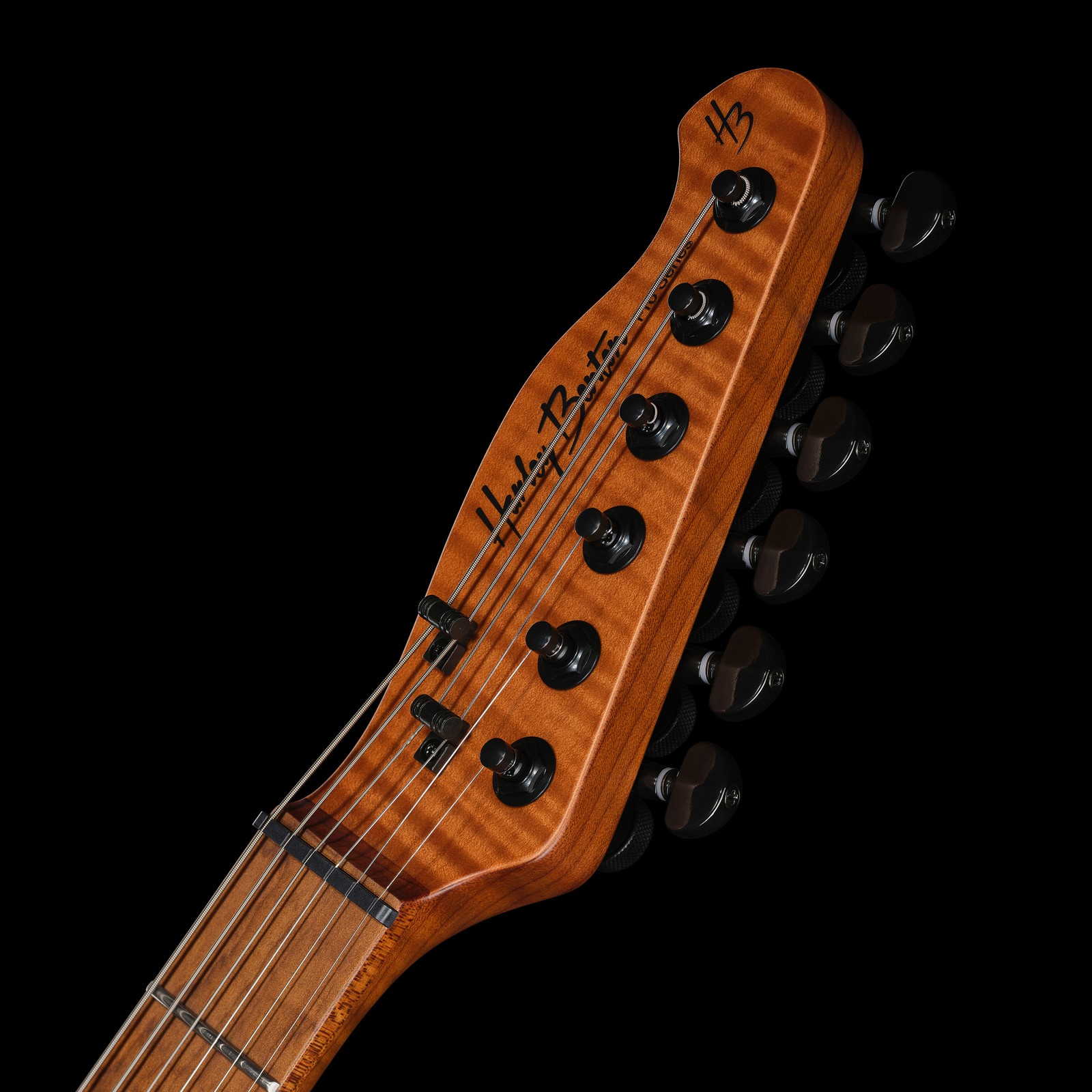 Kopfplatte der Harley Benton Fusion-T II EMG MN HT SBK