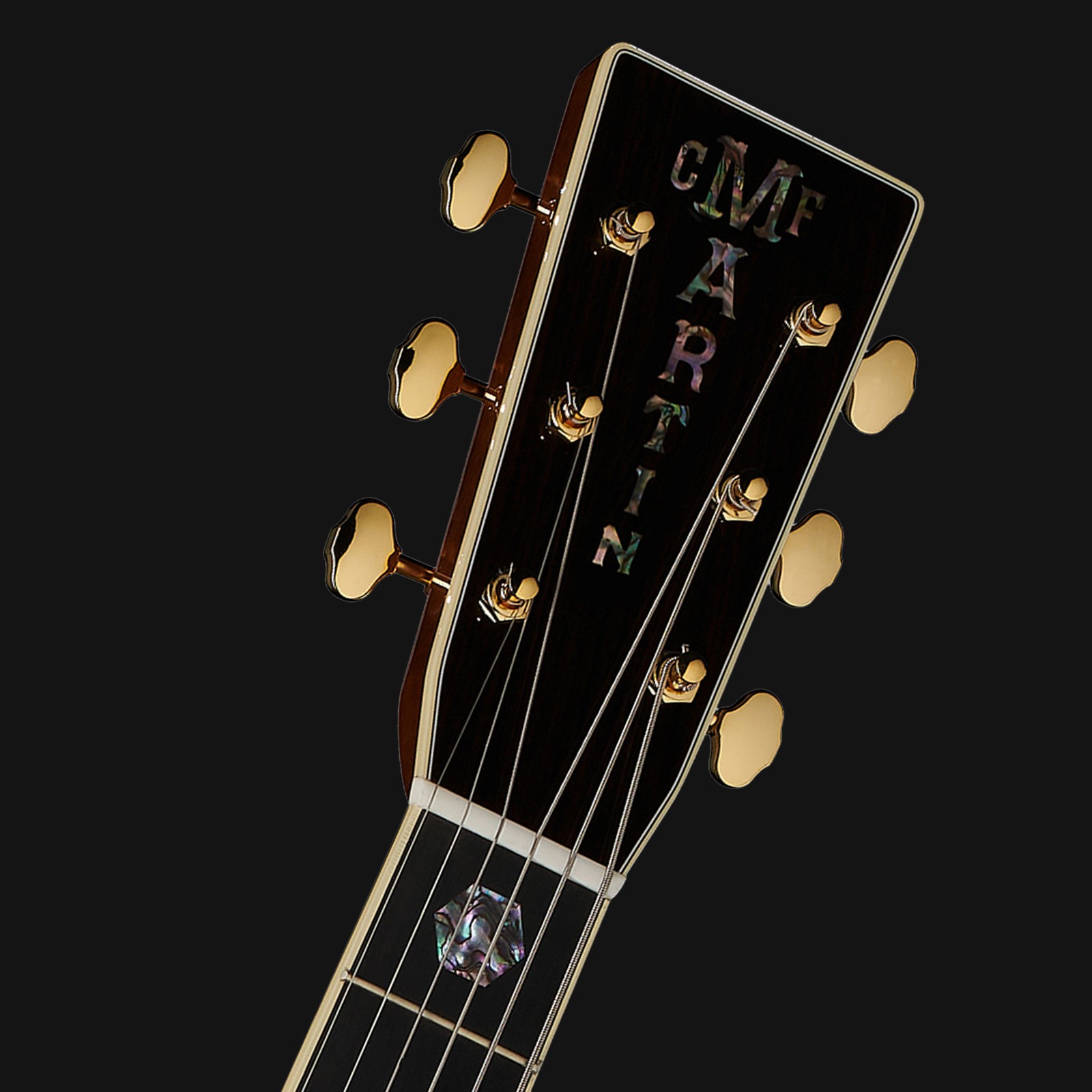 Kopfplatte der Martin Guitars D41 LH Westerngitarre