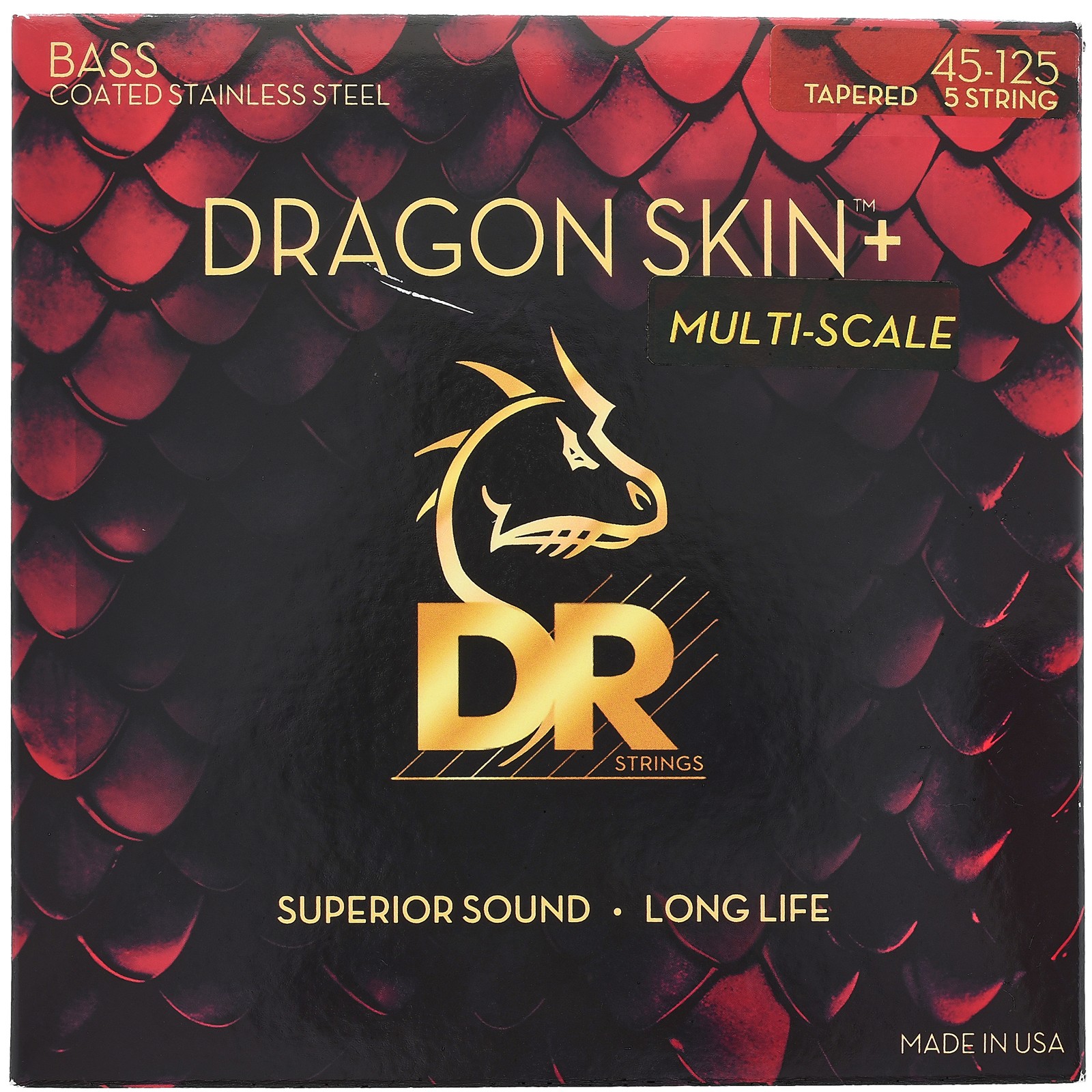 DR Strings Dragon Skin+ DBSM5-45 Coated