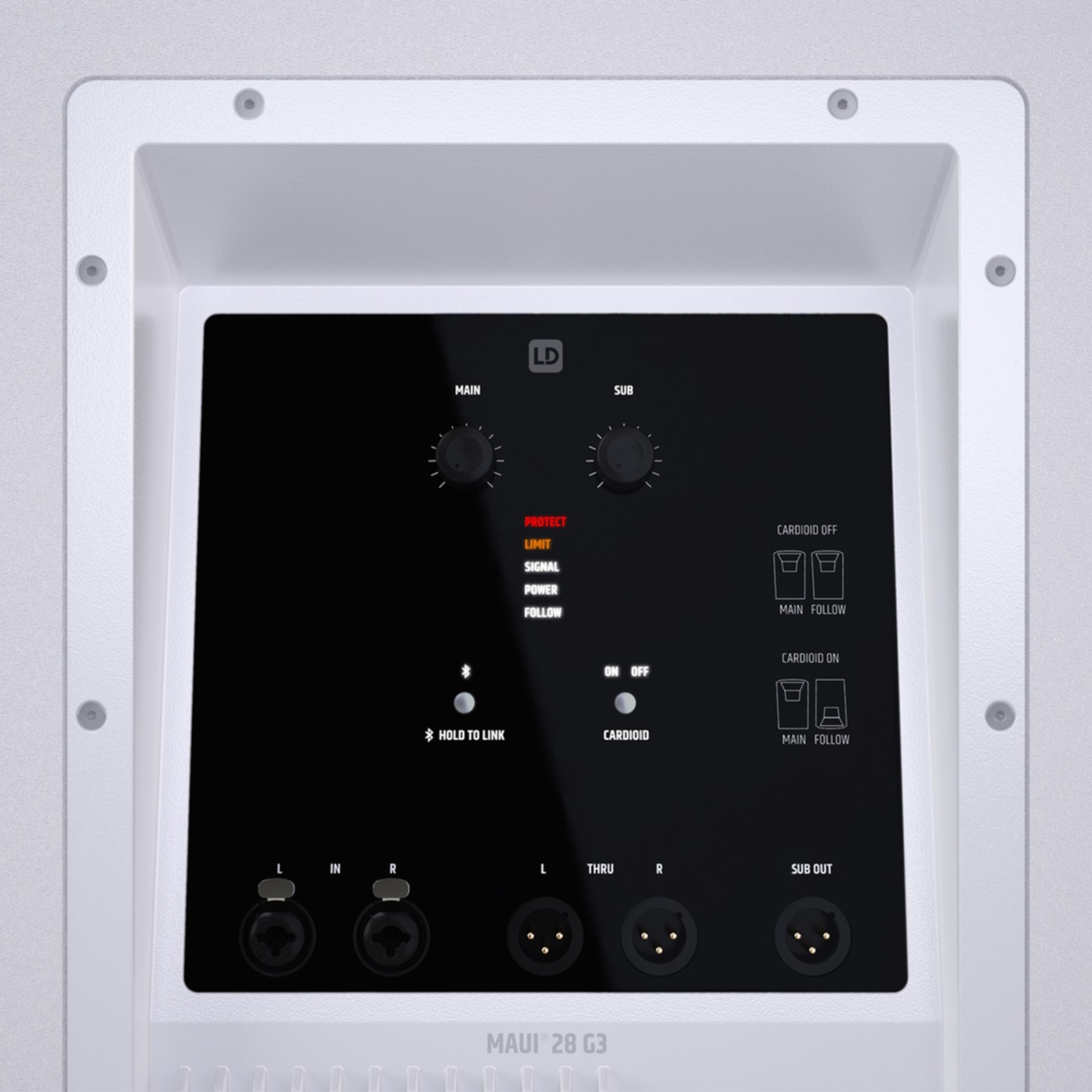 LD Systems Maui 28 G3 – Rückseite