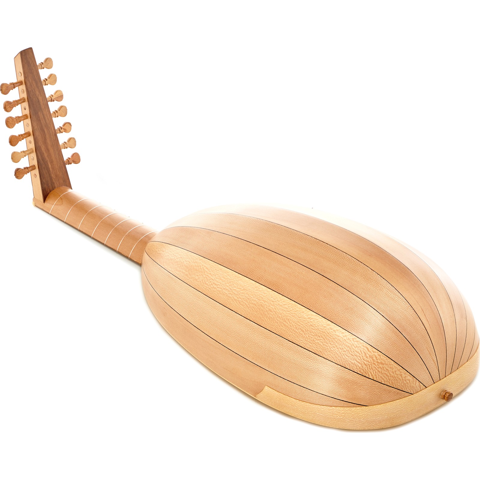Back view of the Thomann Renaissance Lute 7/13