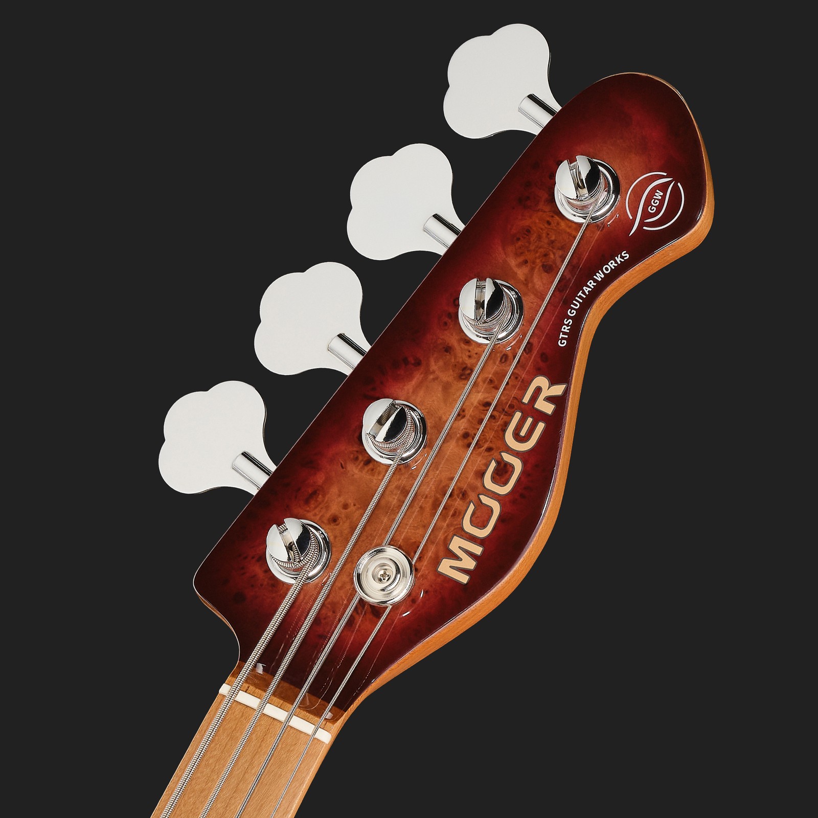 Mooer MBJ420 Bass Red Burst, Kopfplatte