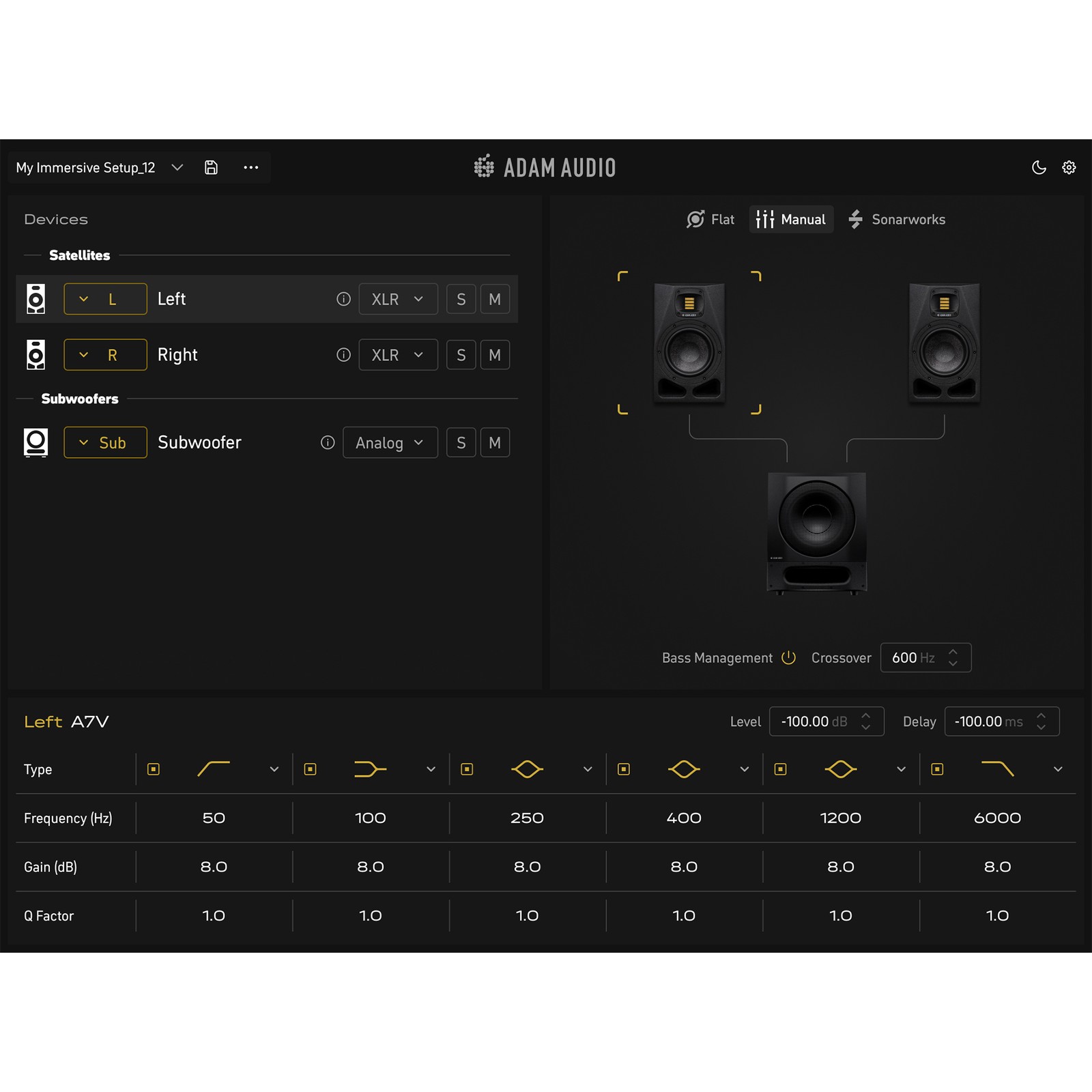 ADAM Controll zu aDAM Audio Sub 10 Pro