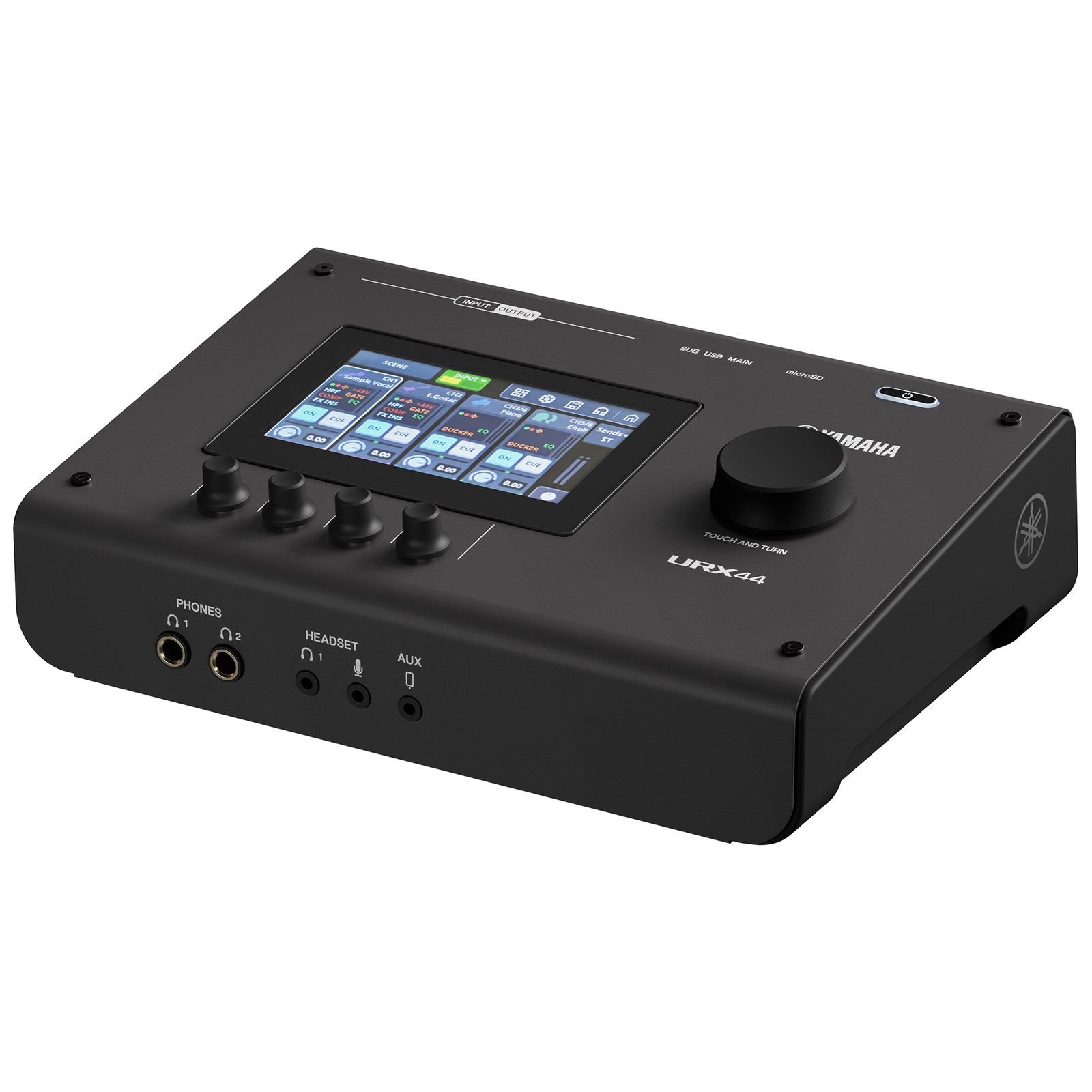 Yamaha URX44 Black, four-channel USB audio interface