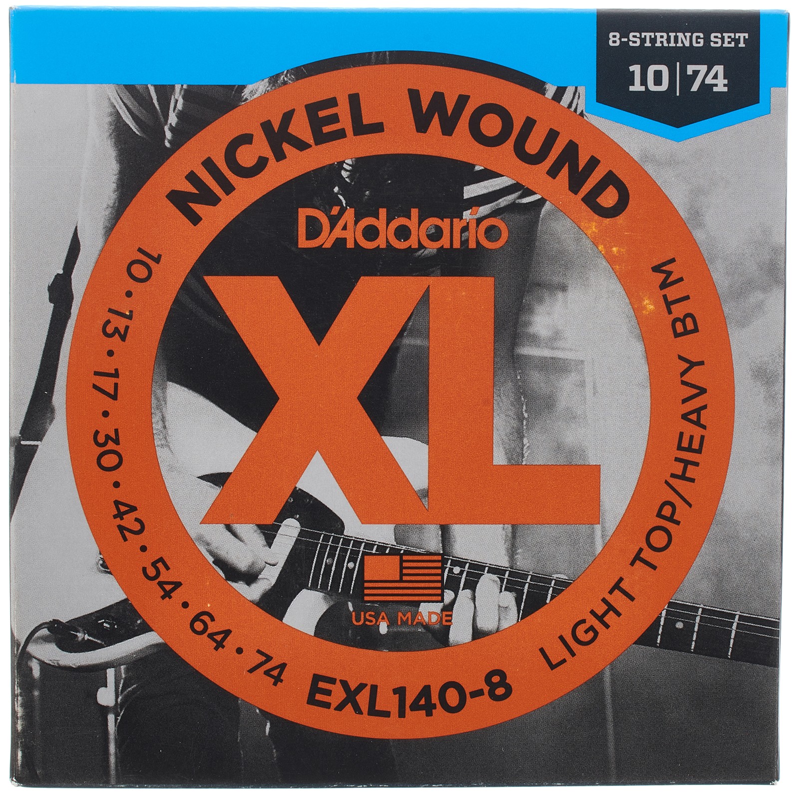 D'Addario EXL140-8 Saiten für 8-Saiter E-Gitarre