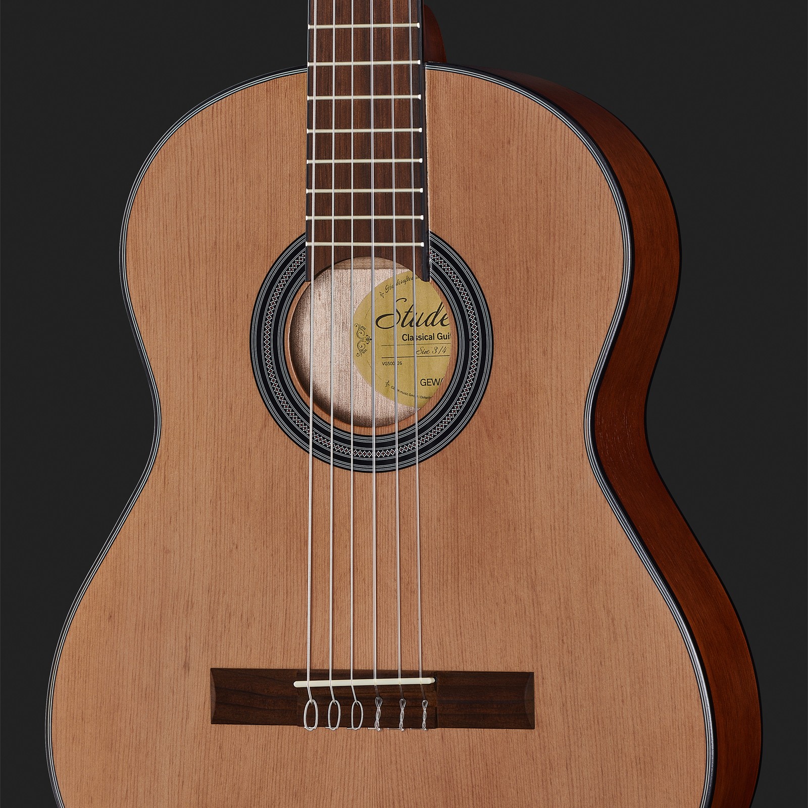 Gewa Student Natural Cedar 3/4 Konzertgitarre