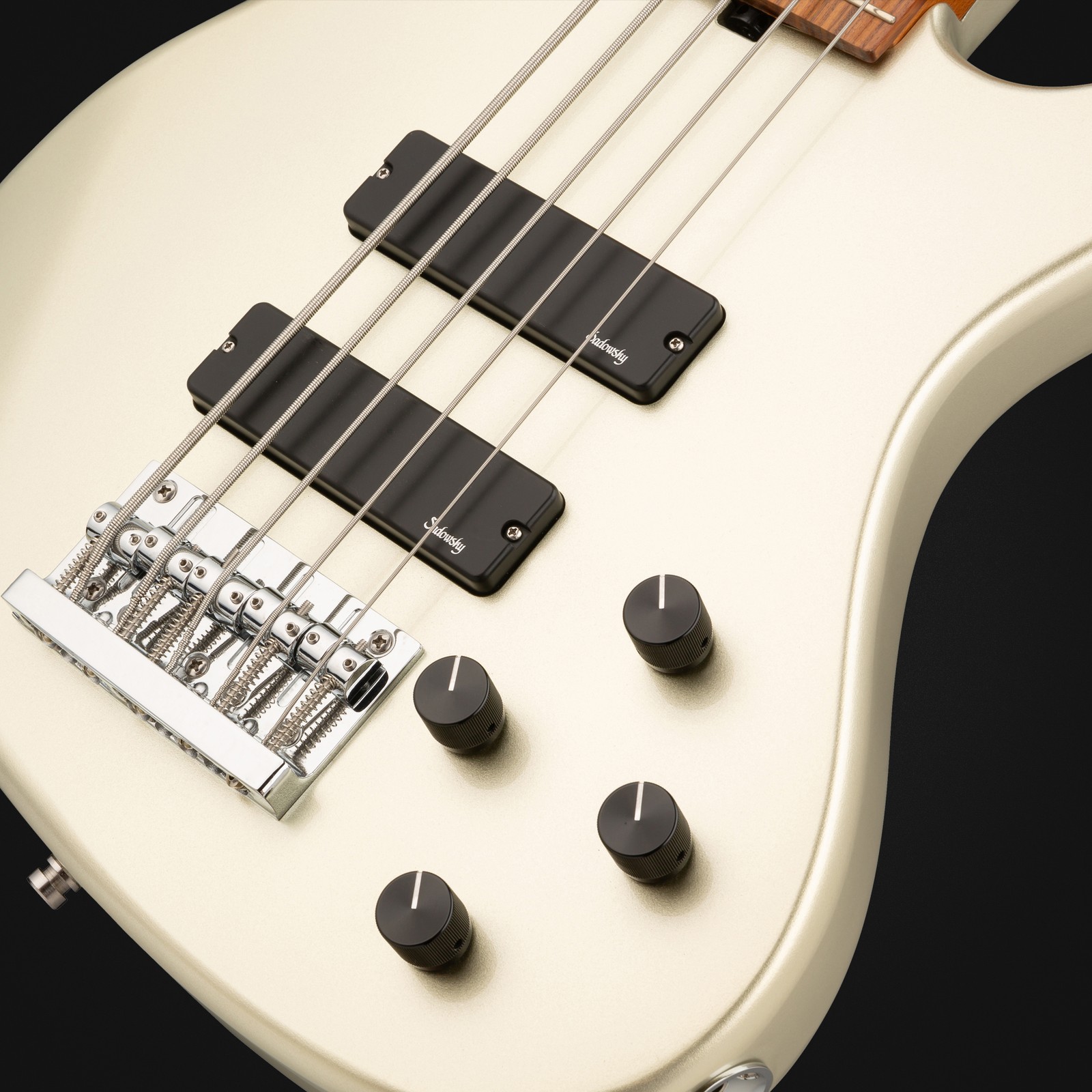 Top, Sadowsky MetroExpress 24 Modern 5 Morado Champagne, five-string bass guitar