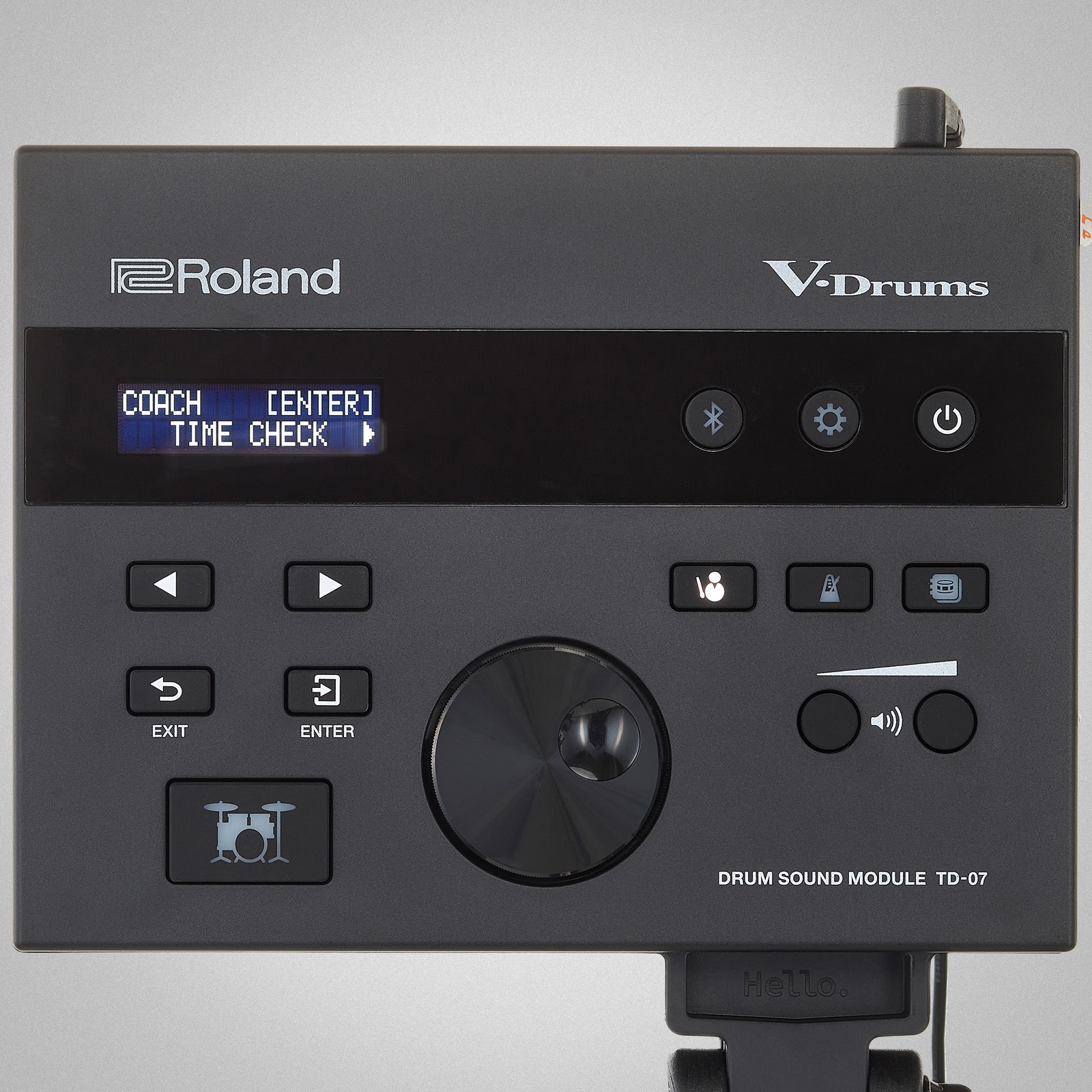 Roland Logo on the Roland VQD106 Drum Kit