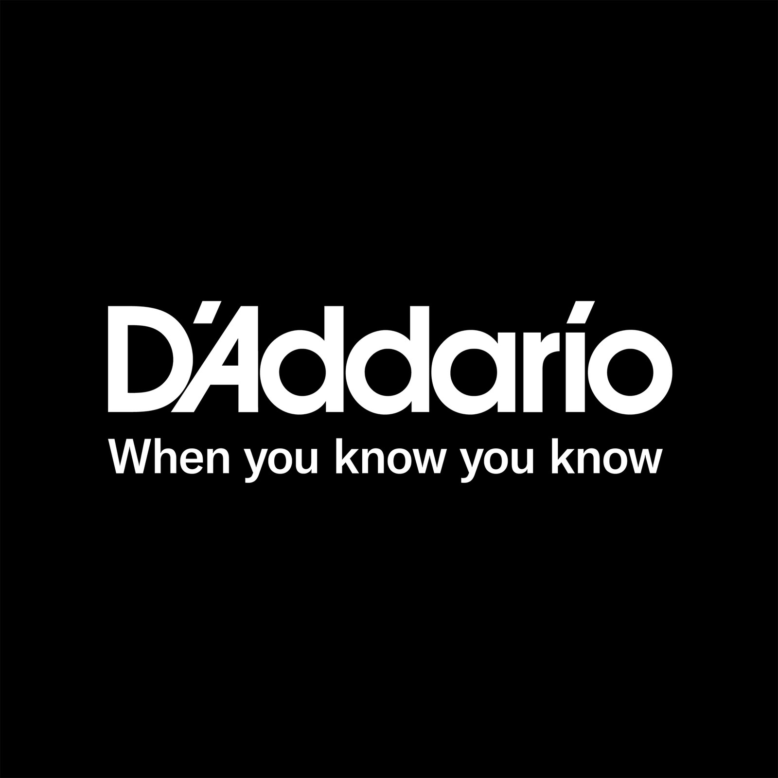 D'Addario Herstellerlogo auf weißem Grund