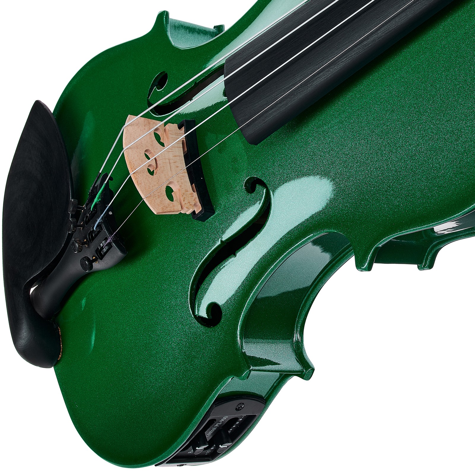 Steg auf der Harley Benton HBV 800GRM Acoustic-Electric Violine