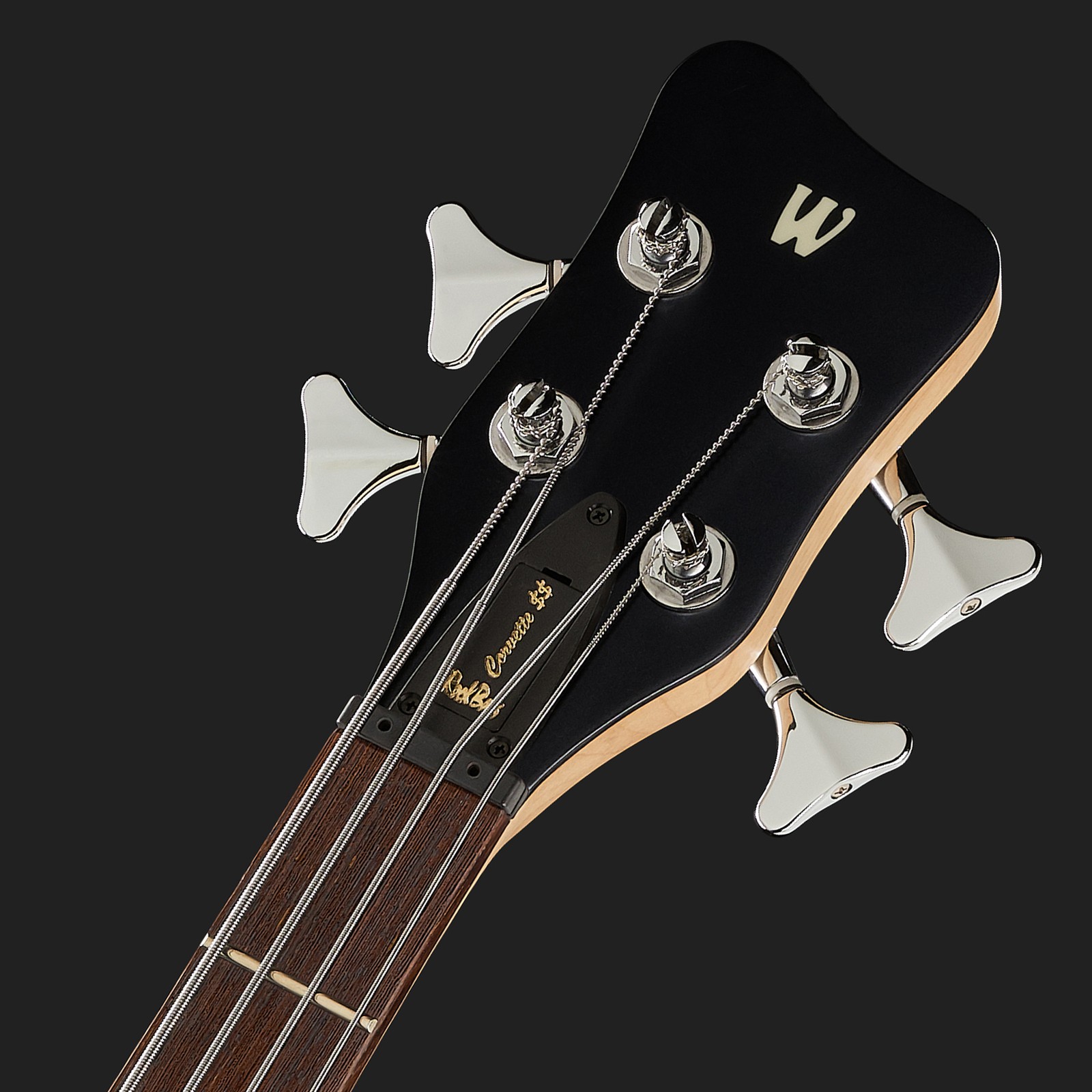 Warwick RB Corvette $$ 4 BK TS, electric bass guitar, headstock