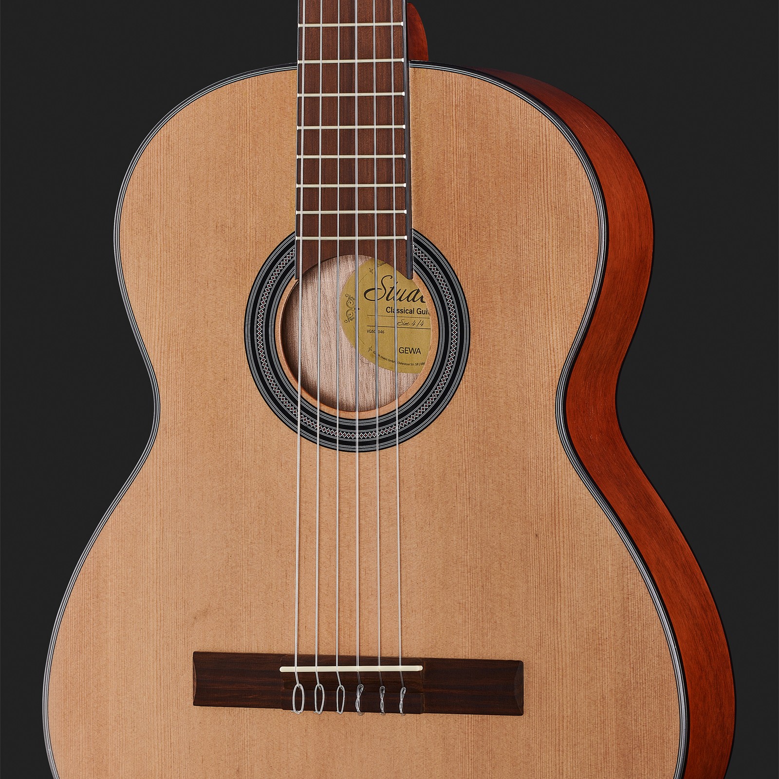 Gewa Student Natural Cedar 4/4 Konzertgitarre