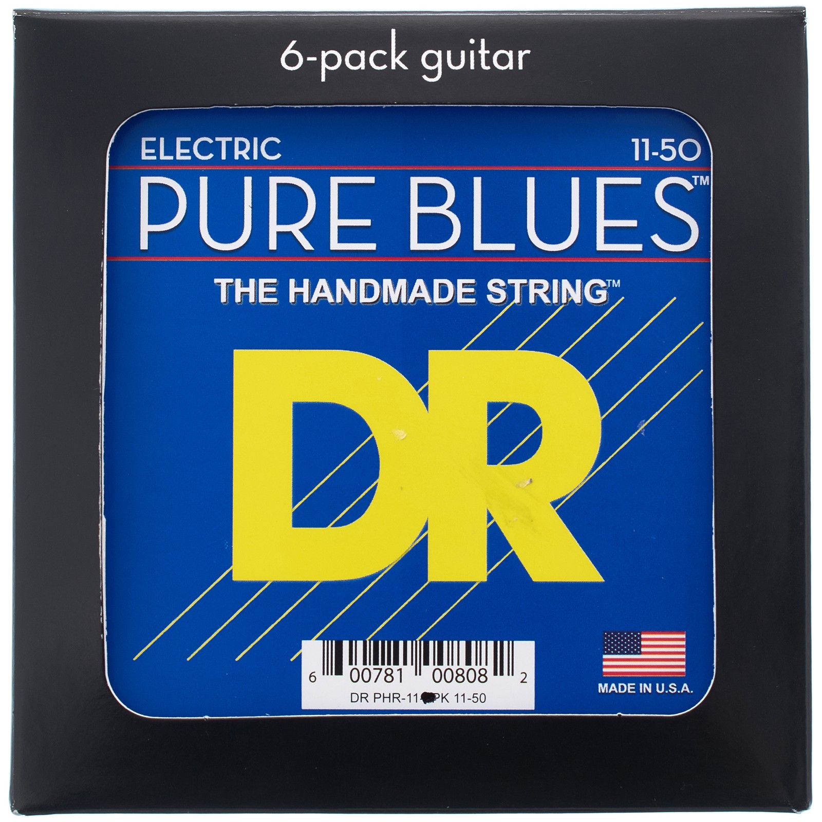 DR Strings Pure Blues PHR-11 6-Pack