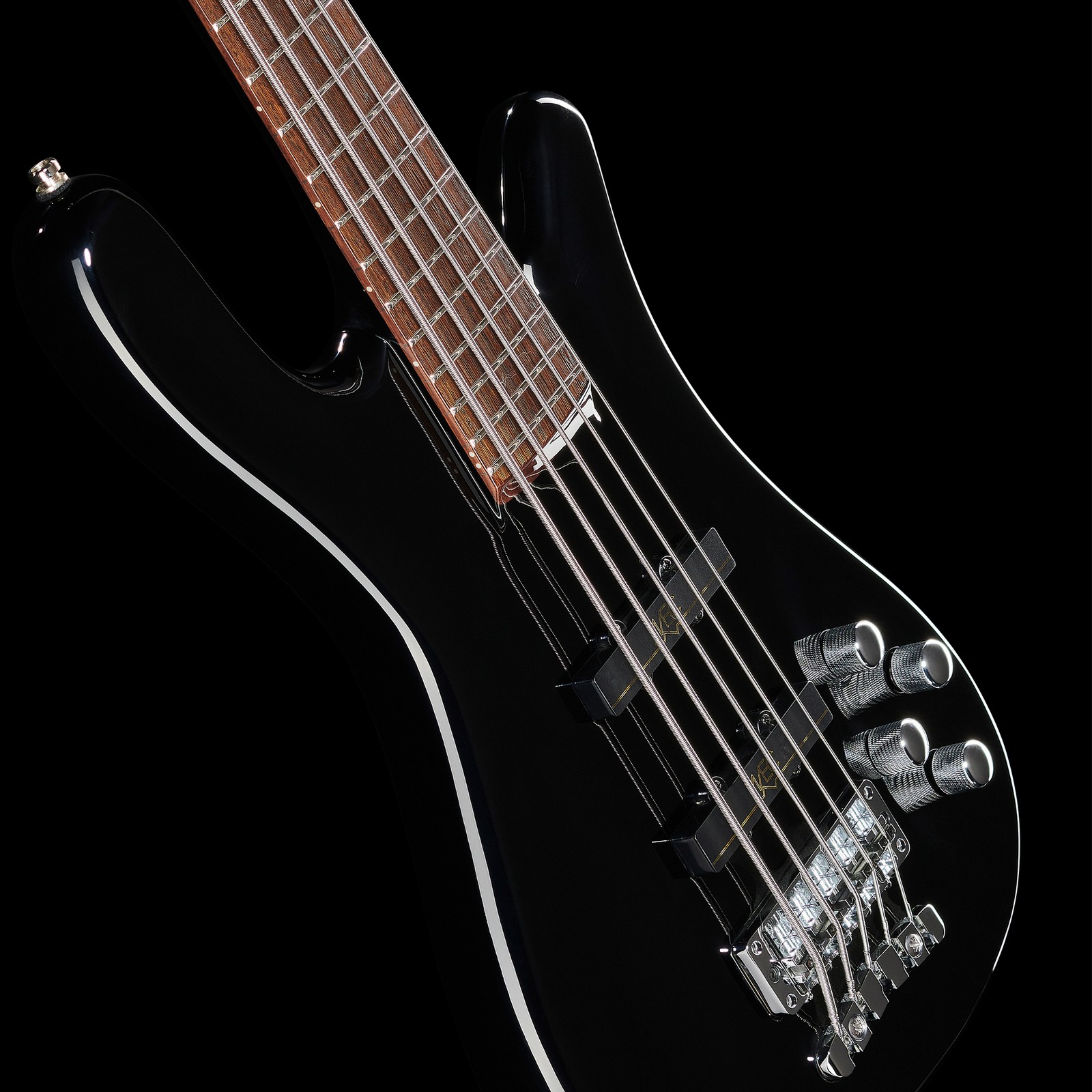 Top, Warwick RockBass Streamer NTI 5 Black, five-string bass