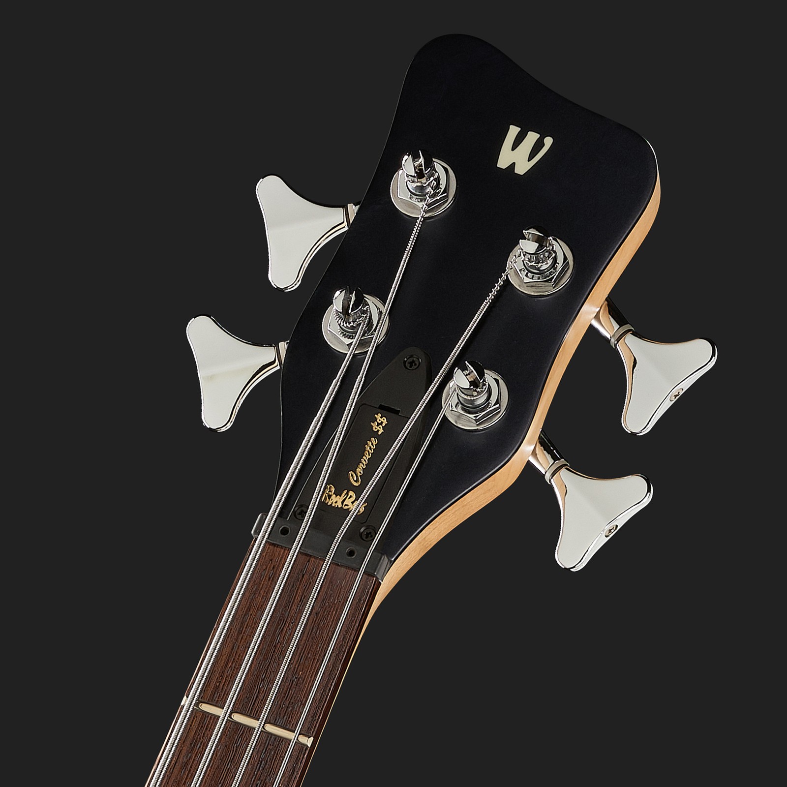 Warwick RB Corvette $$ 4 BK HP bass guitar, head stock