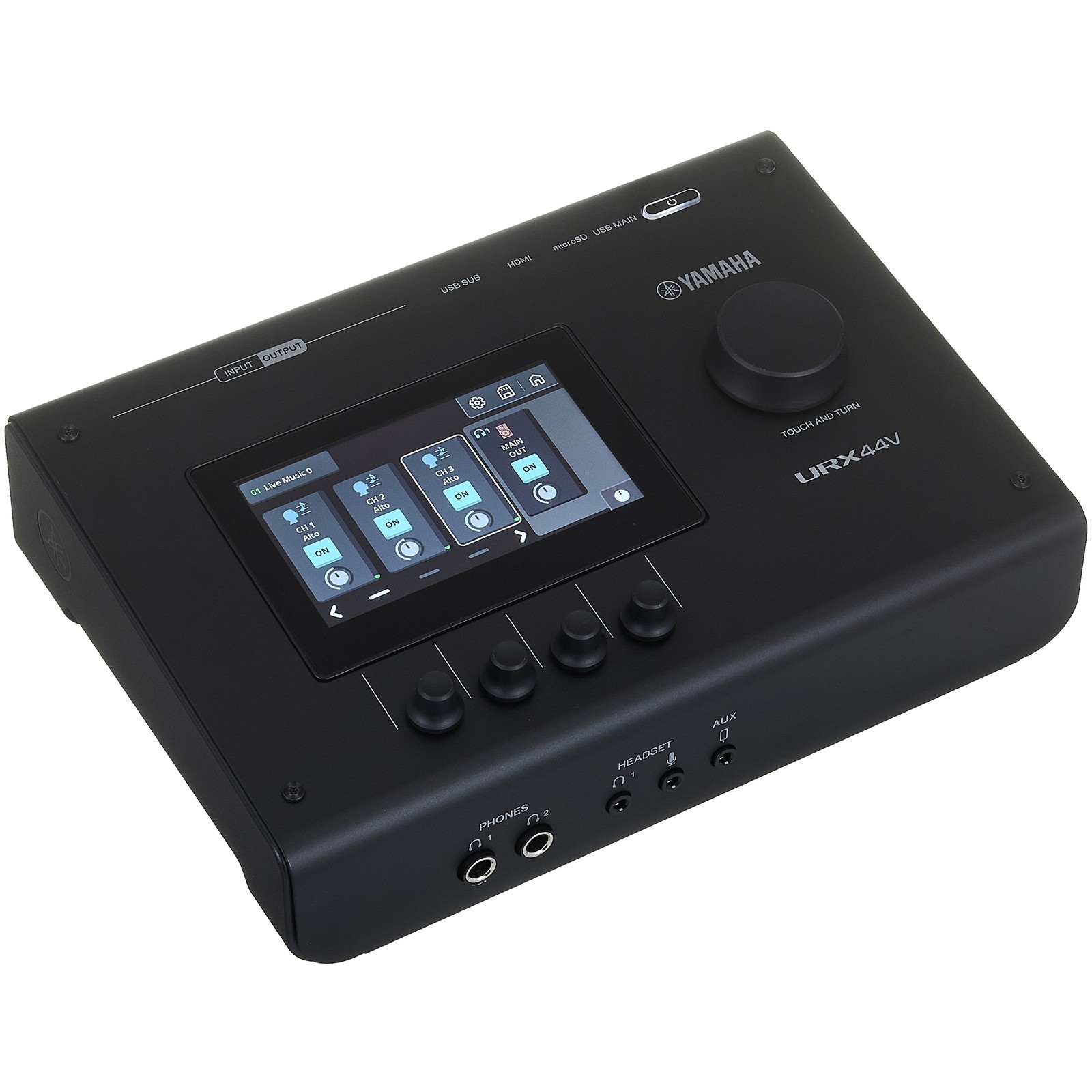 Yamaha URX44V Black, USB/HDMI audio-video interface