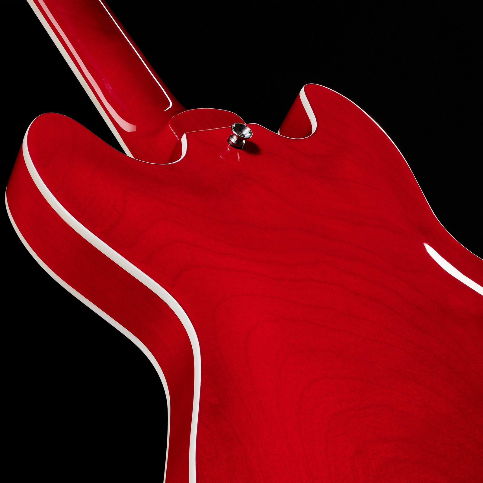 Rückseite des Harley Benton HB-50 Cherry Red