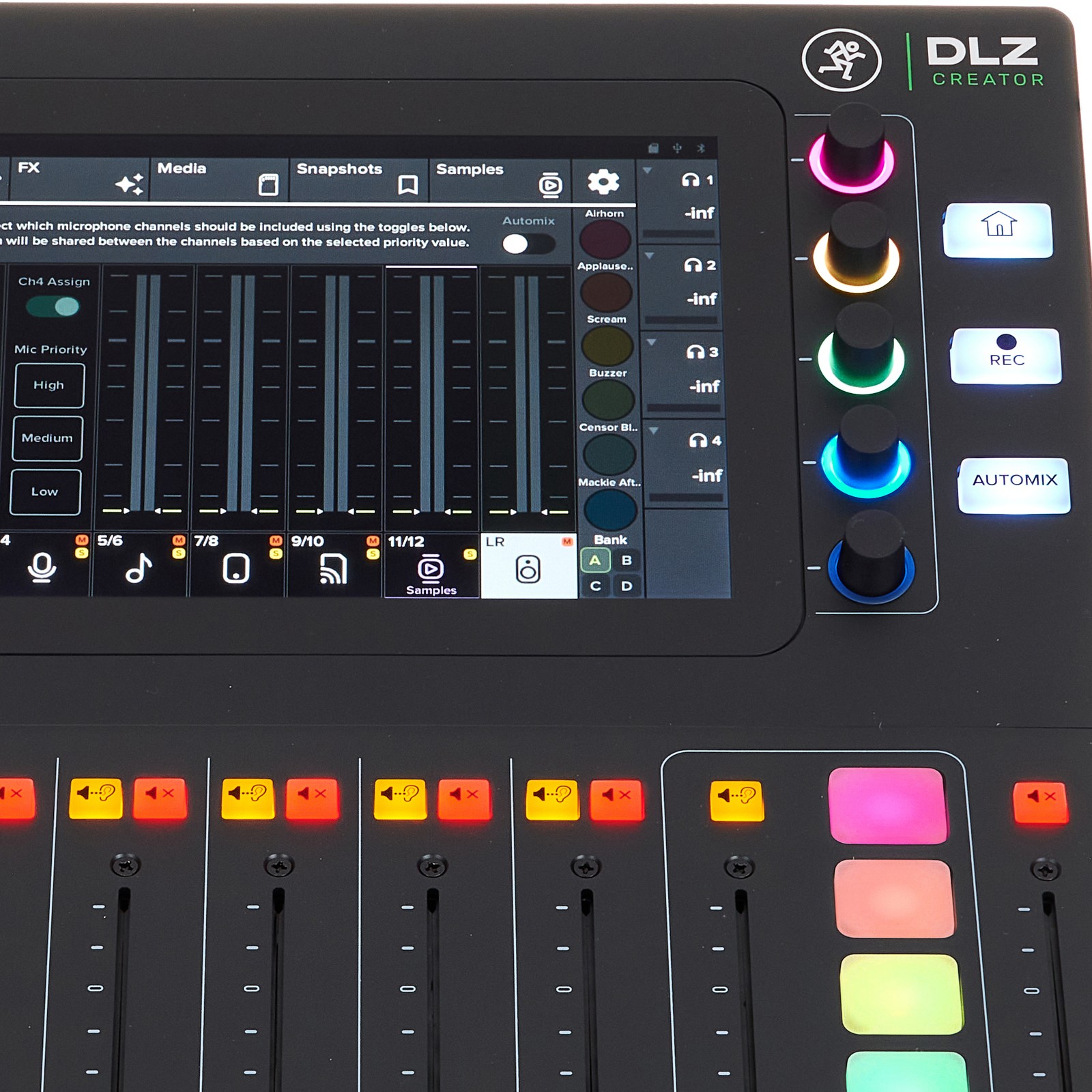 Mackie DLZ Creator, digital mixer, multitrack recorder