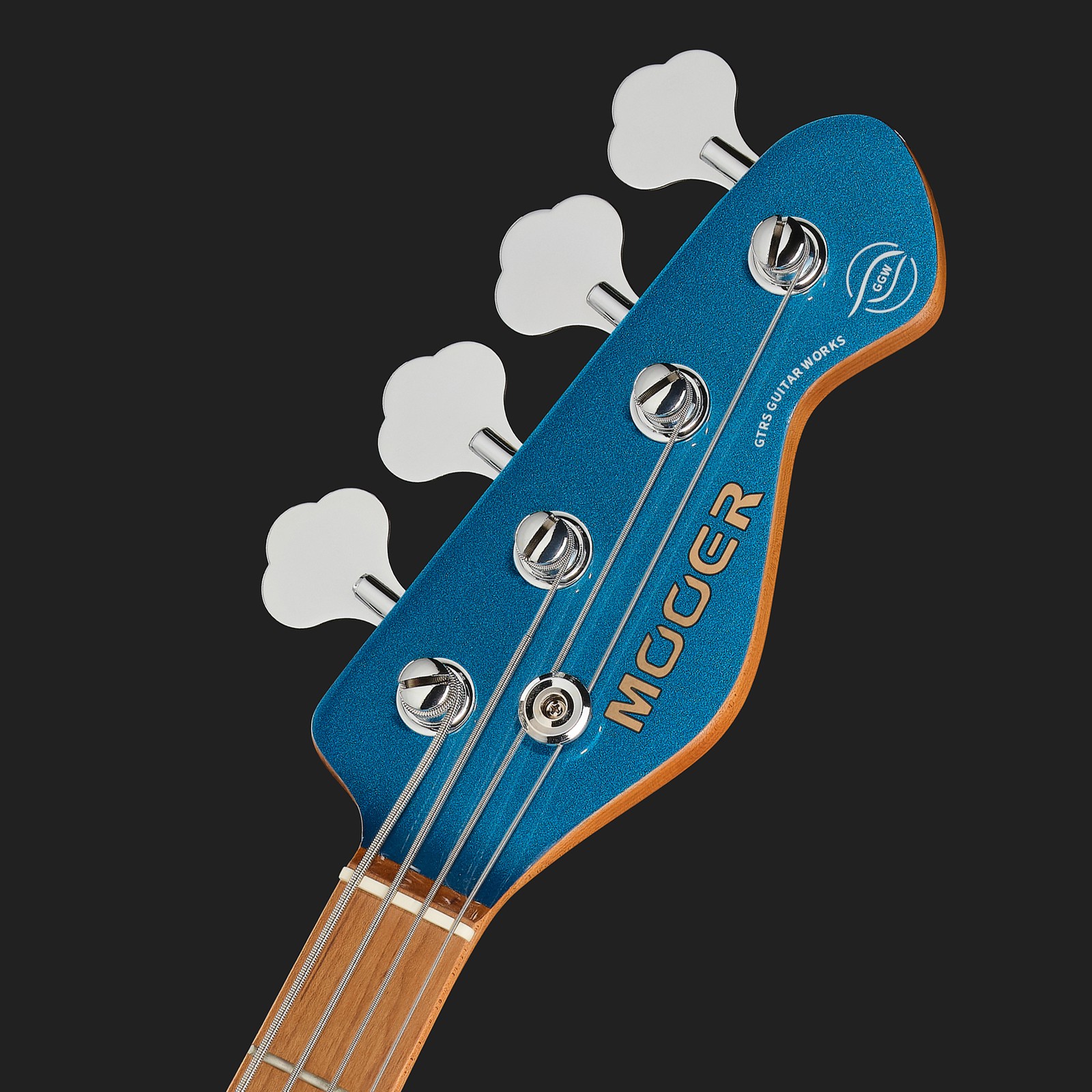 Mooer MBJ410 Bass Metal Blue, Kopfplatte
