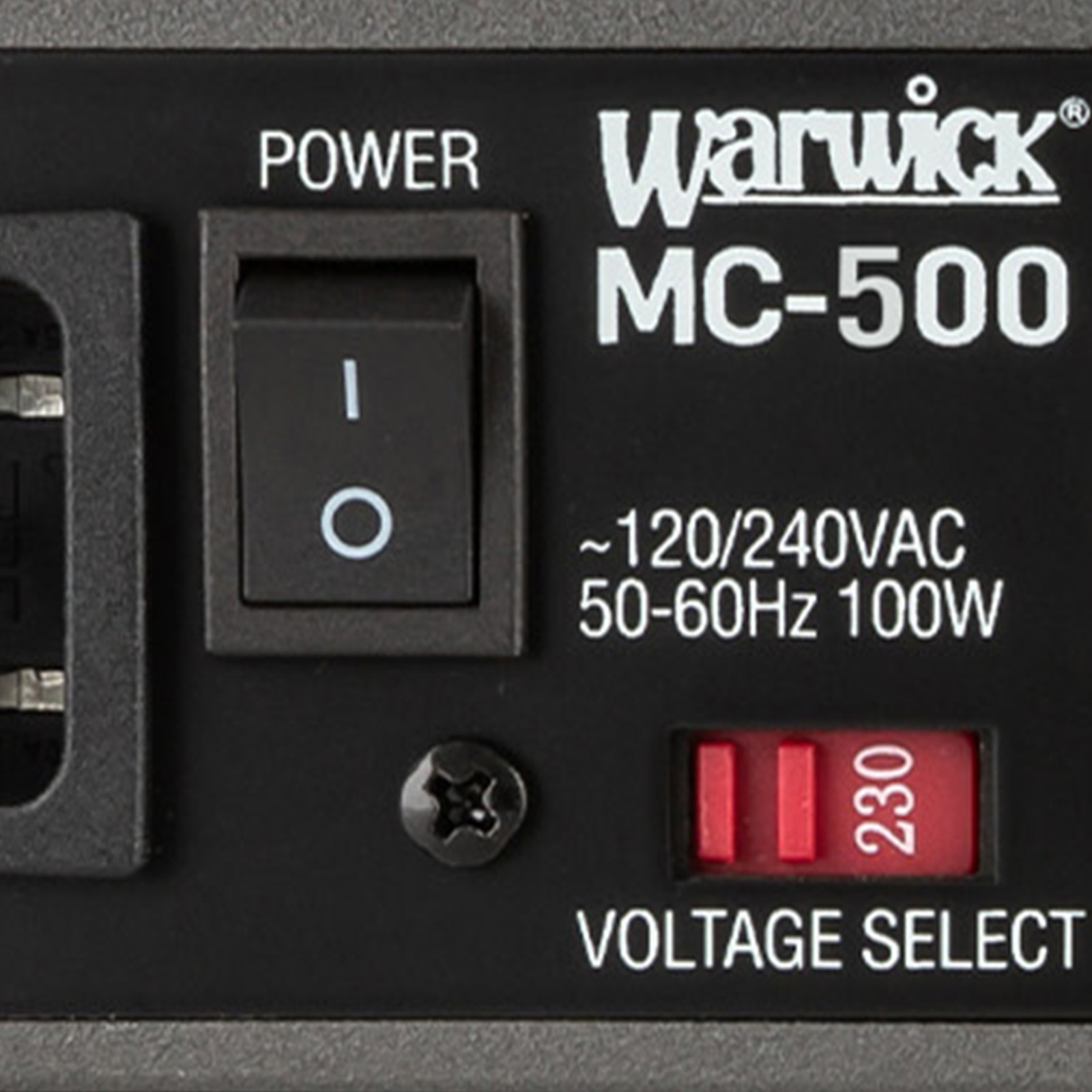 Warwick Stage Series MC 500, Rückseite des Topteil für E-Bass