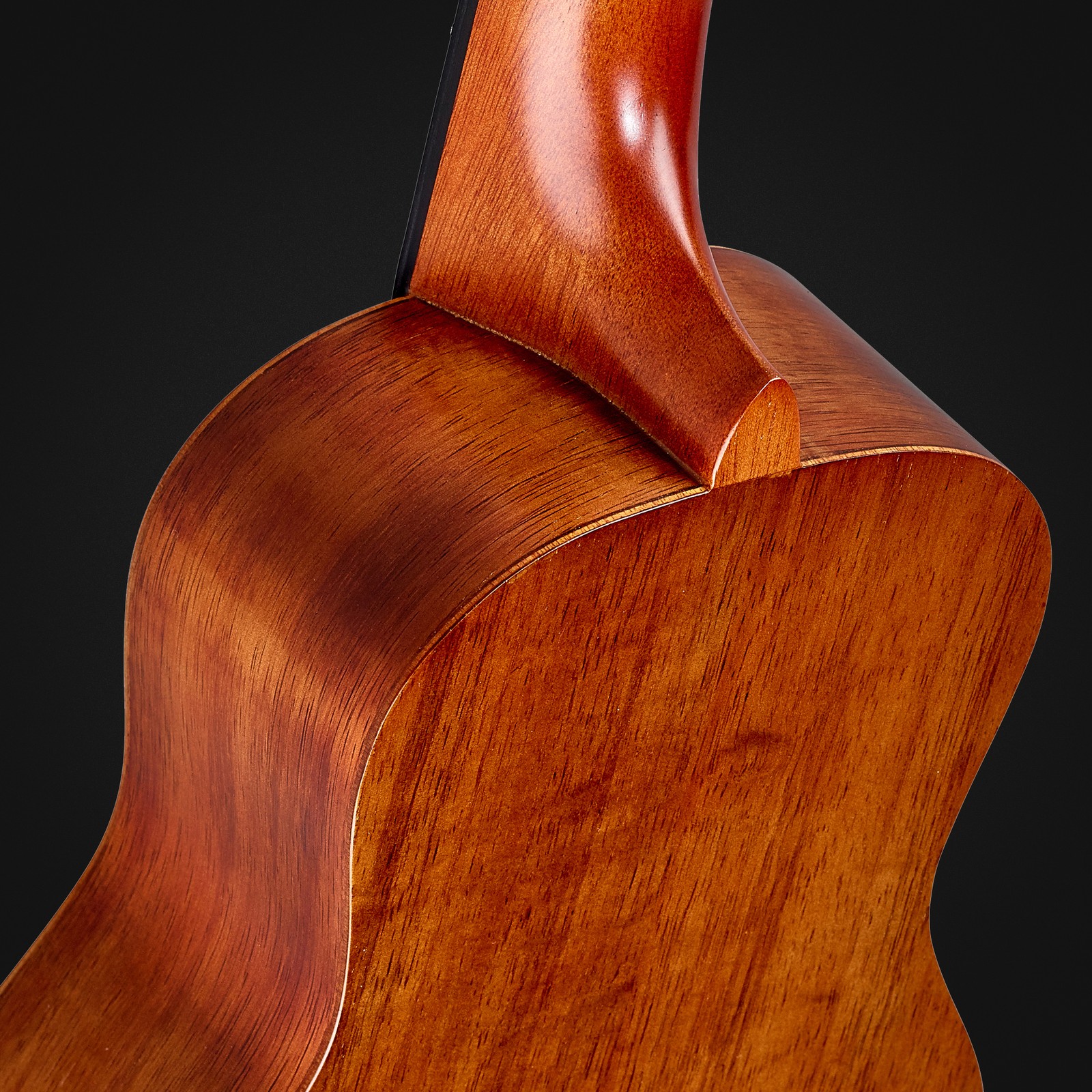 Rückseite der Harley Benton Hawaii Koa Soprano Ukulele