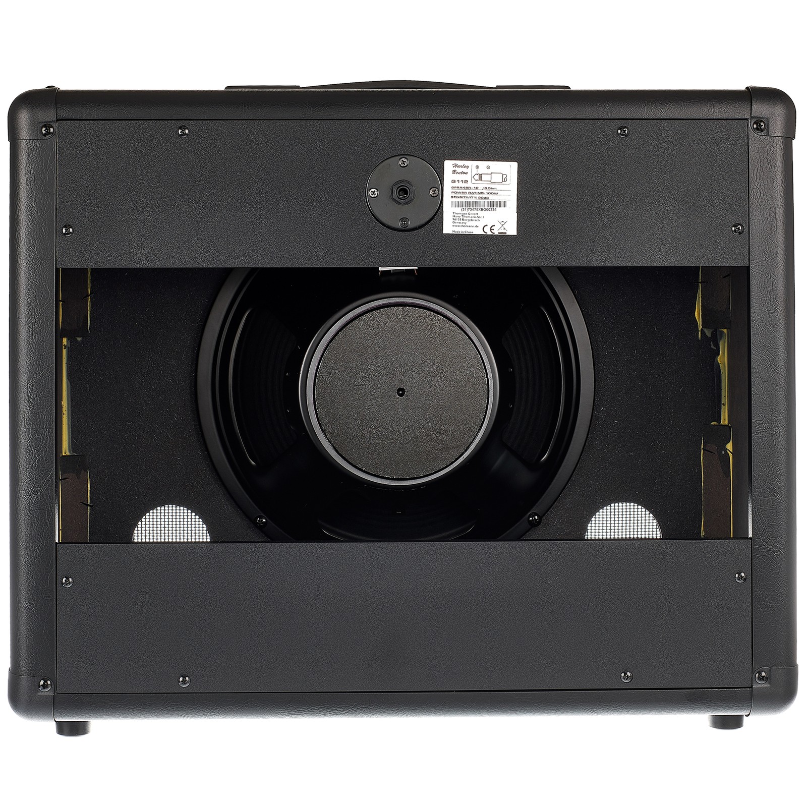 Rückseite der Harley Benton G112 Gitarren Box