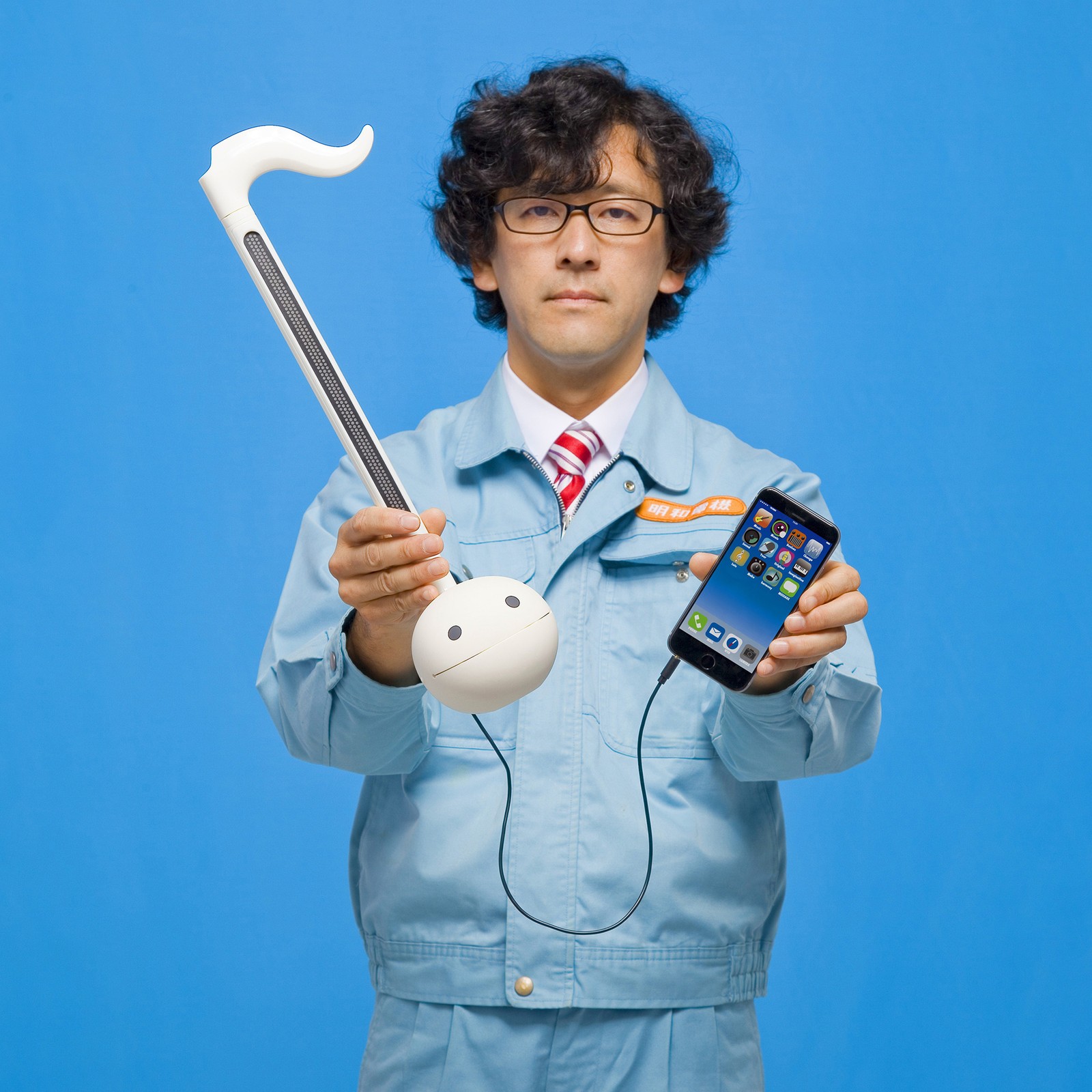 Otamatone Synthesizer Techno White