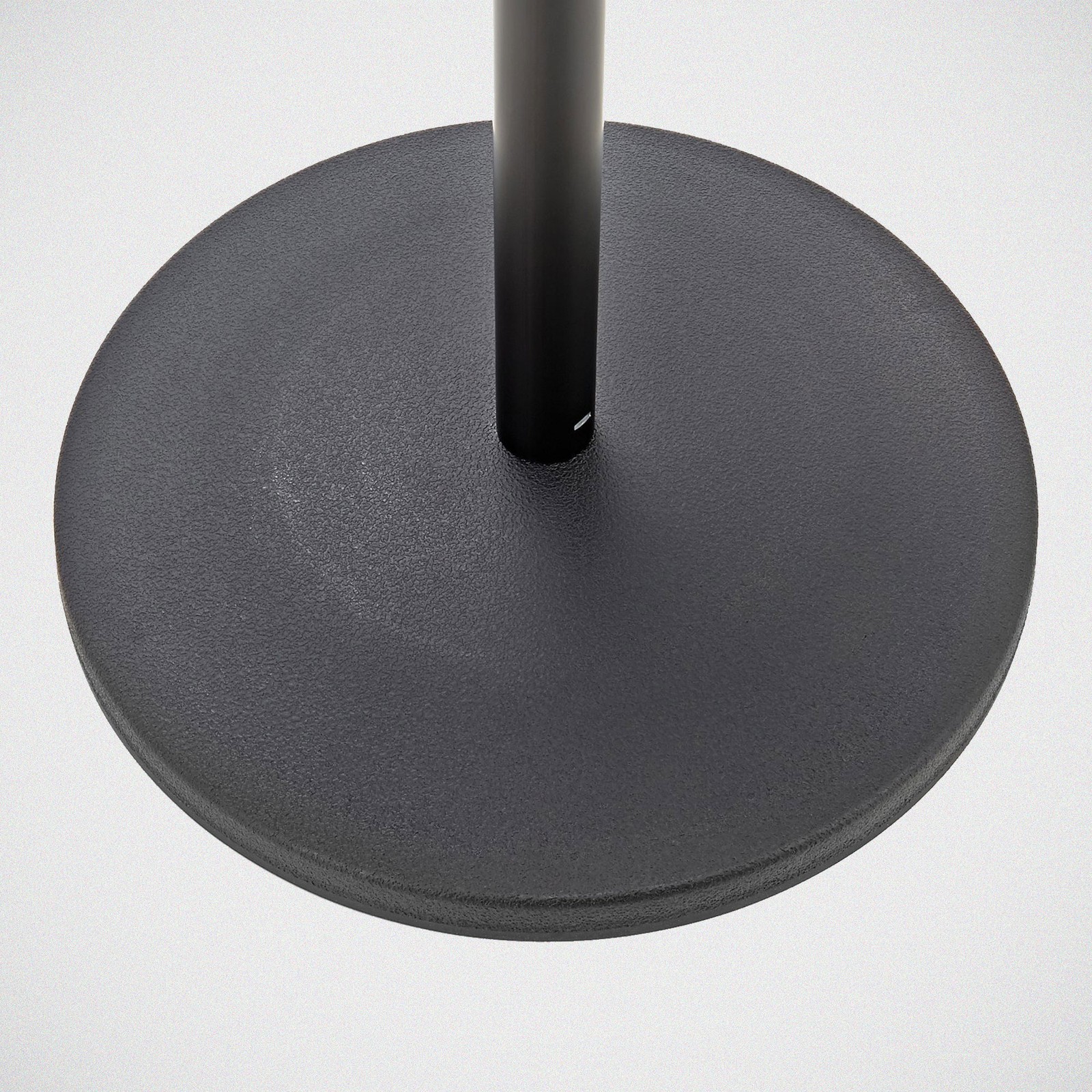 Round base of the K&M 26250 microphone stand
