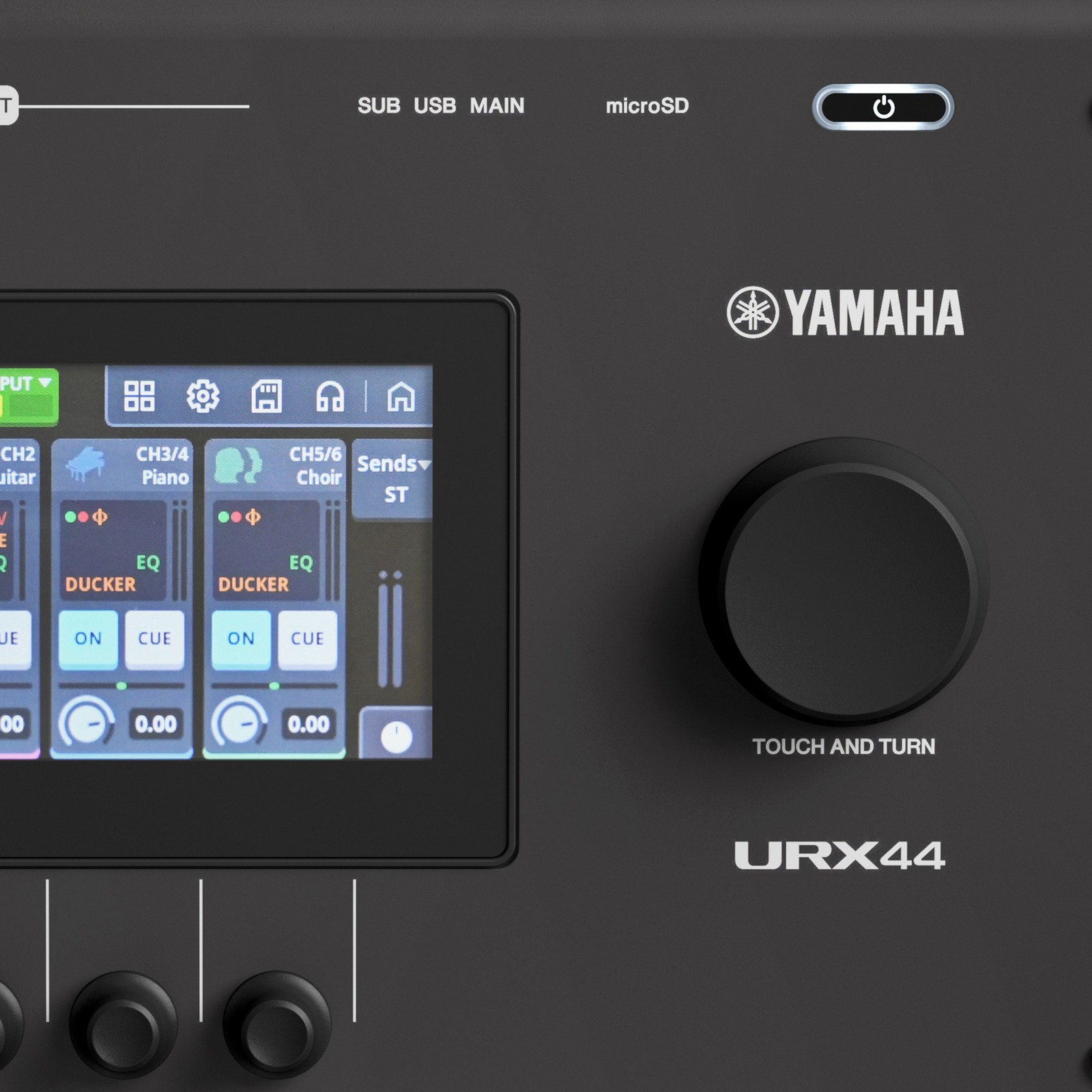 Yamaha URX44 Black, four-channel USB audio interface