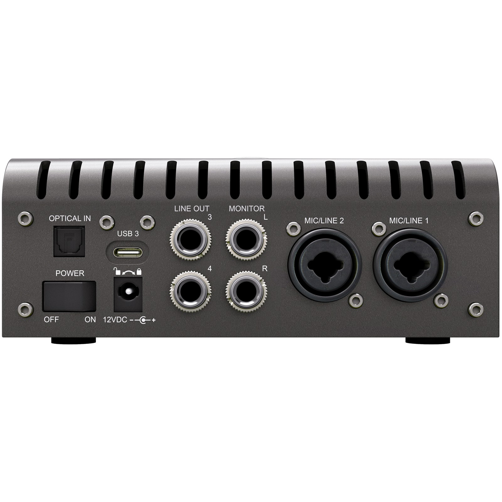 Interface audio Universal Audio Apollo Twin X USB Heritage, vue arrière