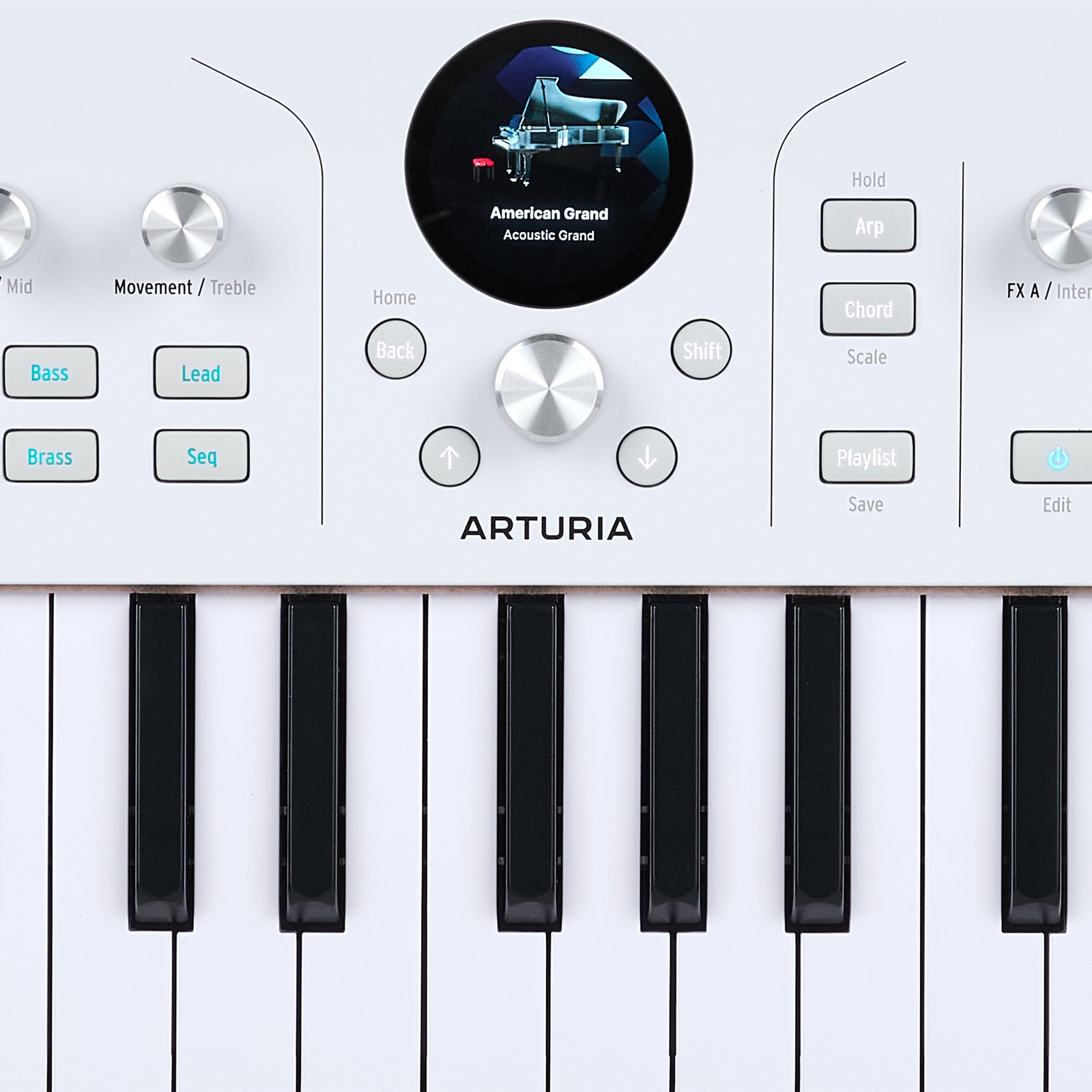 Arturia AstroLab 37, Logo auf dem Synthesizer