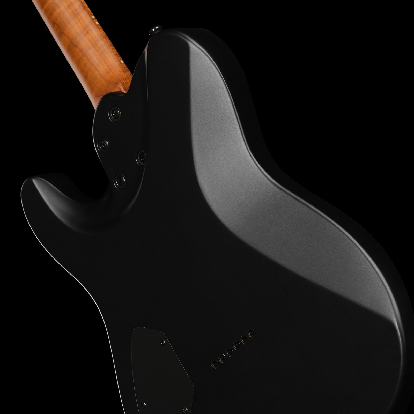 Rückseite der Harley Benton Fusion-T II EMG MN HT SBK