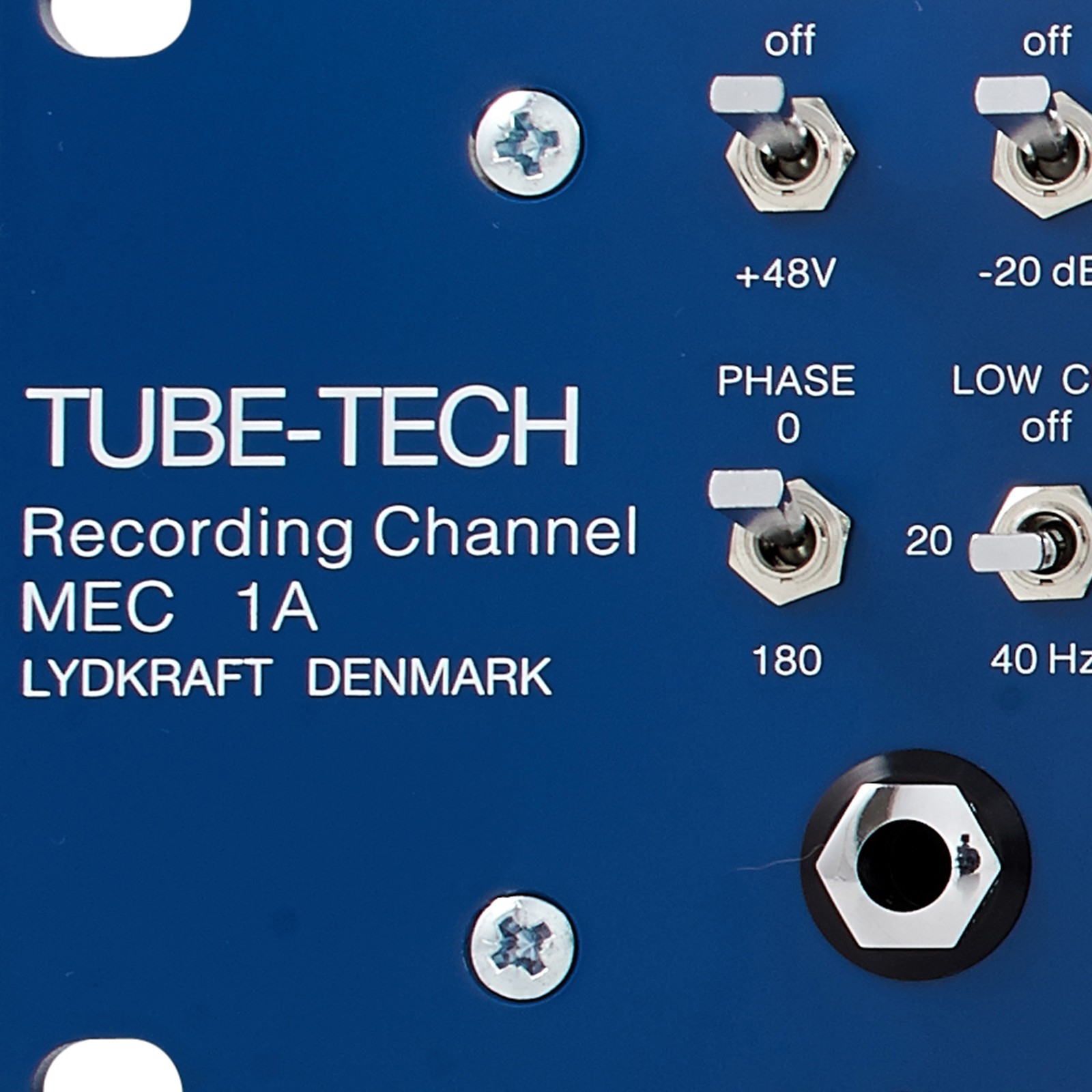 Logo on the Tube-Tech MEC 1A Mono Channel Strip