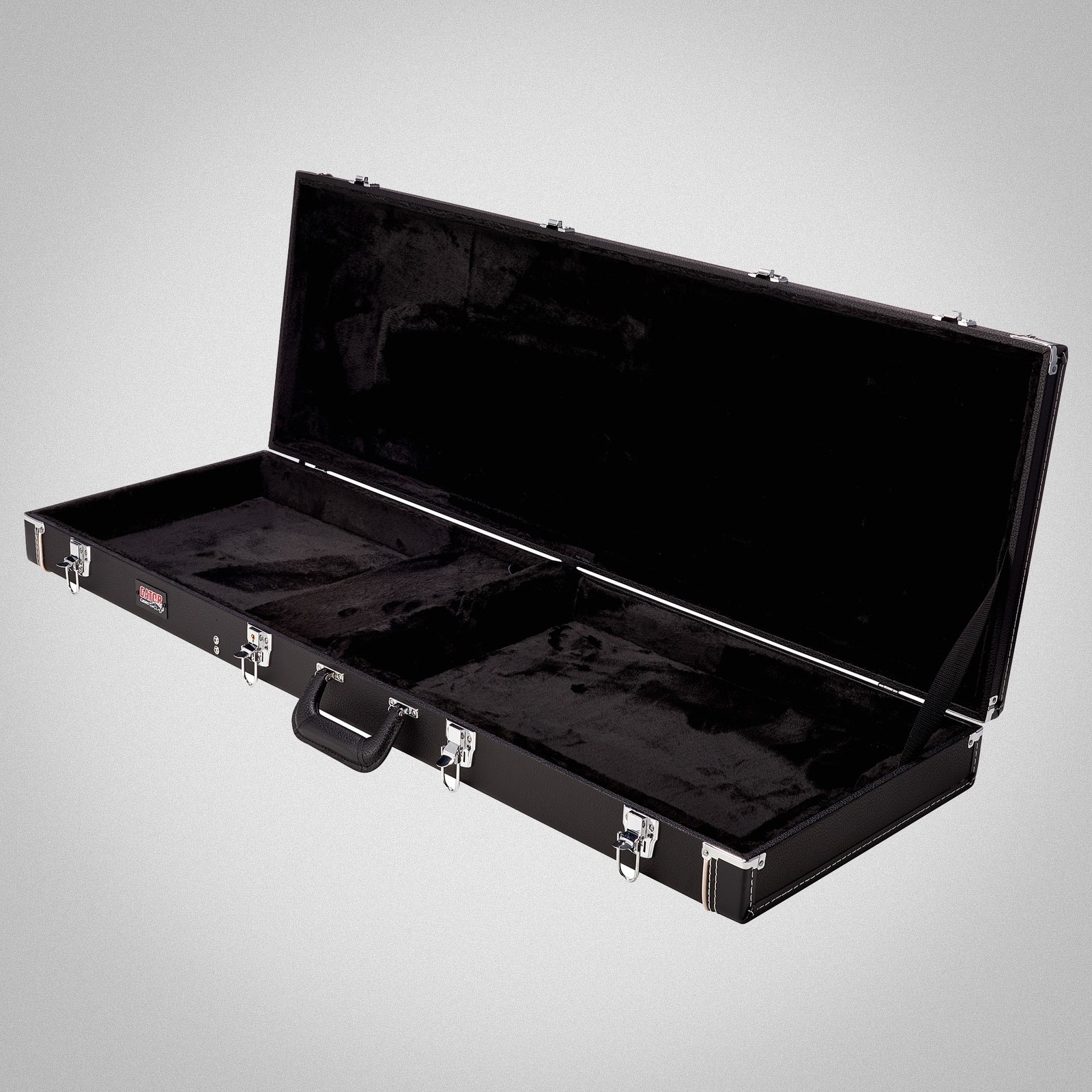 Koffer für E-Bass geöffnet, Gator Deluxe Case Bass
