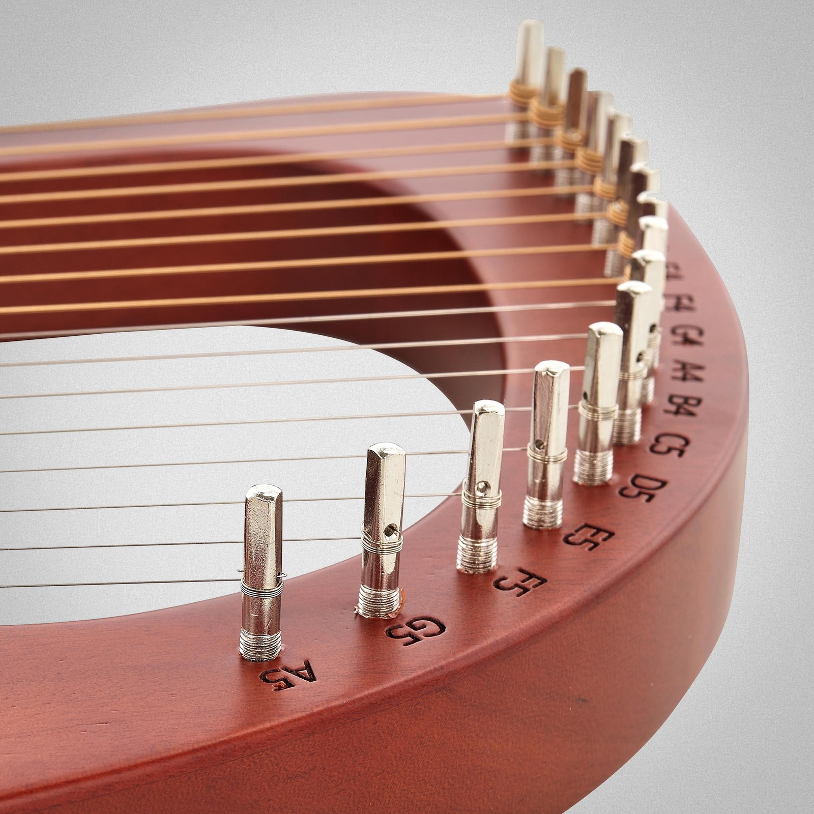 Thomann LH16B Lyre Harp 16 Strings BR, Harfenleier