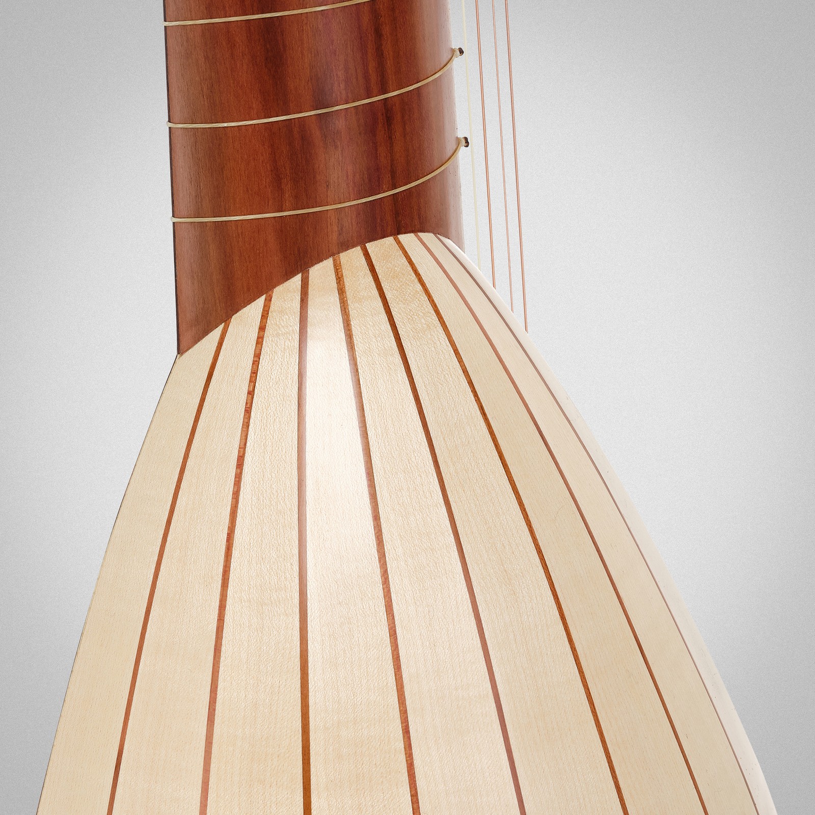 Rückseite der Scala Vilagio T.H. Baroque Lute 13C Plum