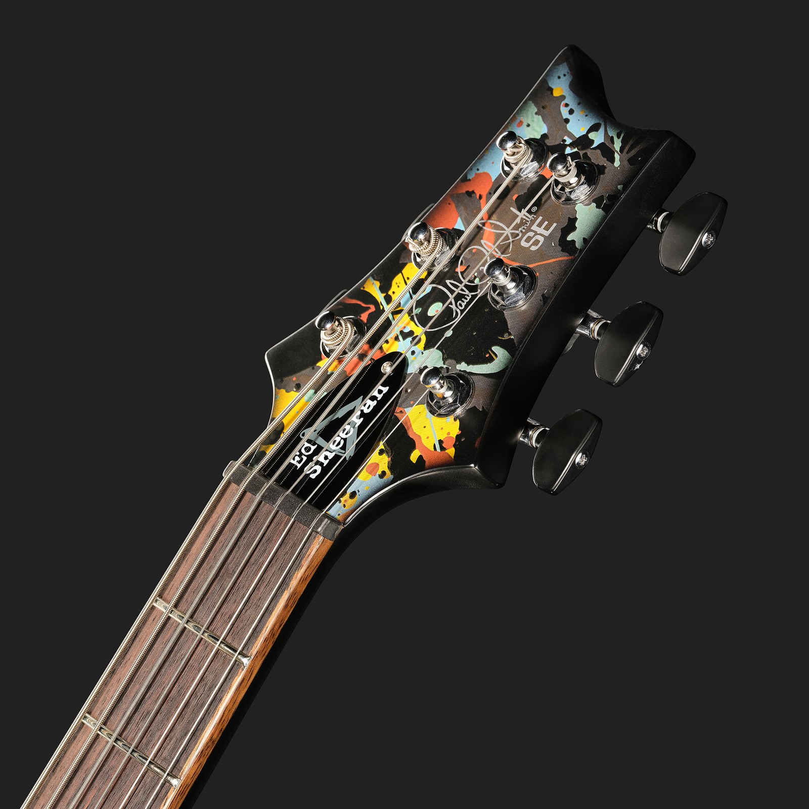 Kopfplatte der PRS SE Ed Sheeran Cosmic Splash