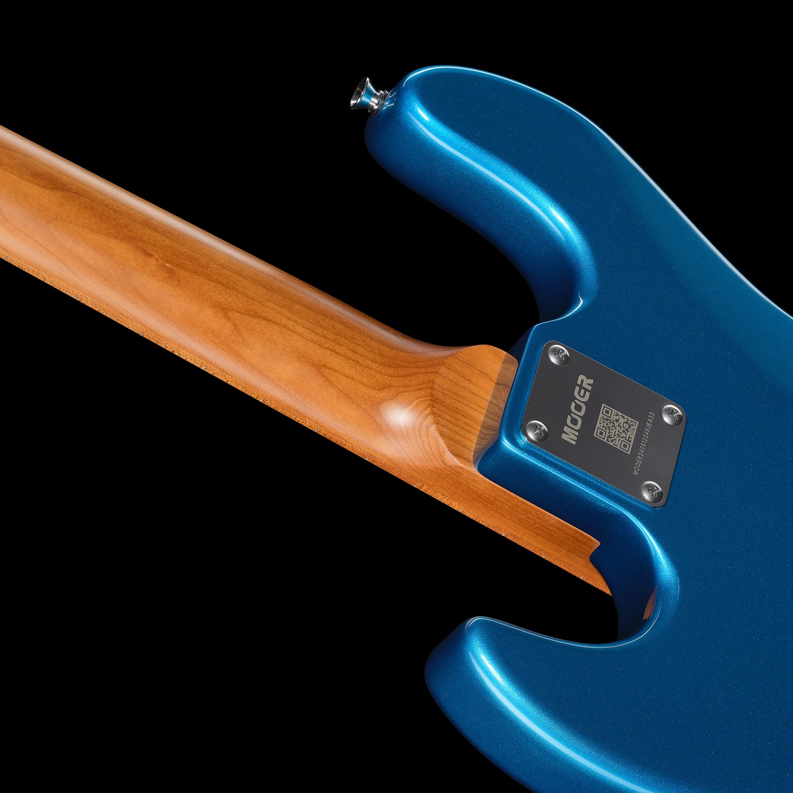 Mooer MBJ410 Bass Metal Blue, Halsübergang