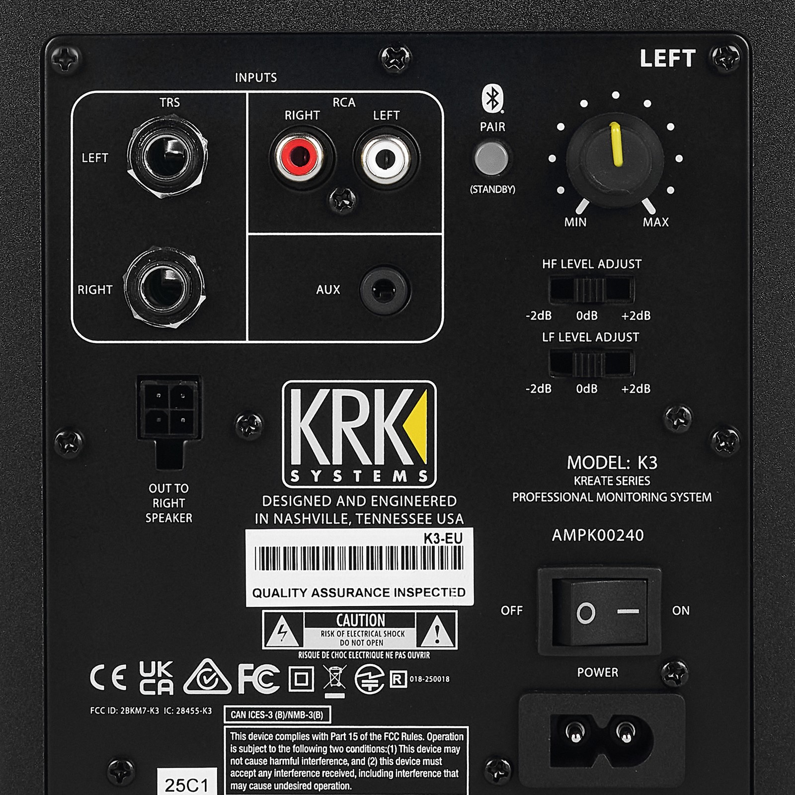KRK Kreate 3, vue arrière