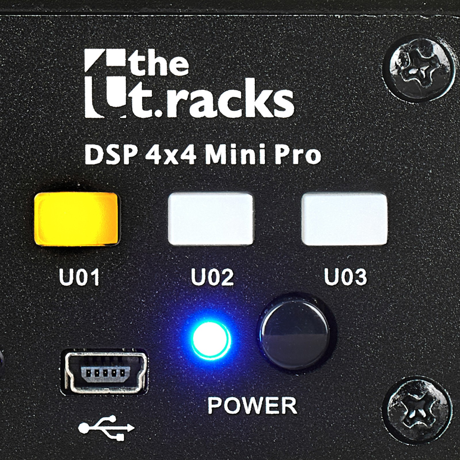 the t.racks DSP 4x4 Mini Pro Bedienelemente