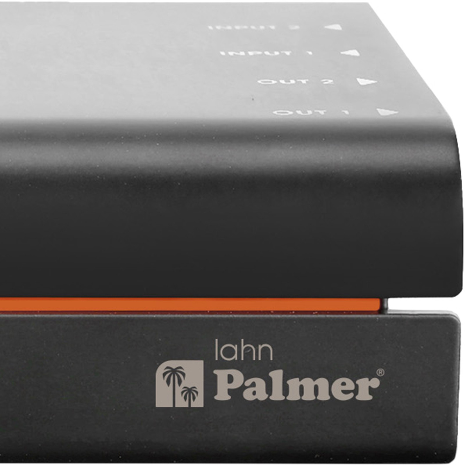 Palmer logo on the 2 × 2 I/O Dante interface