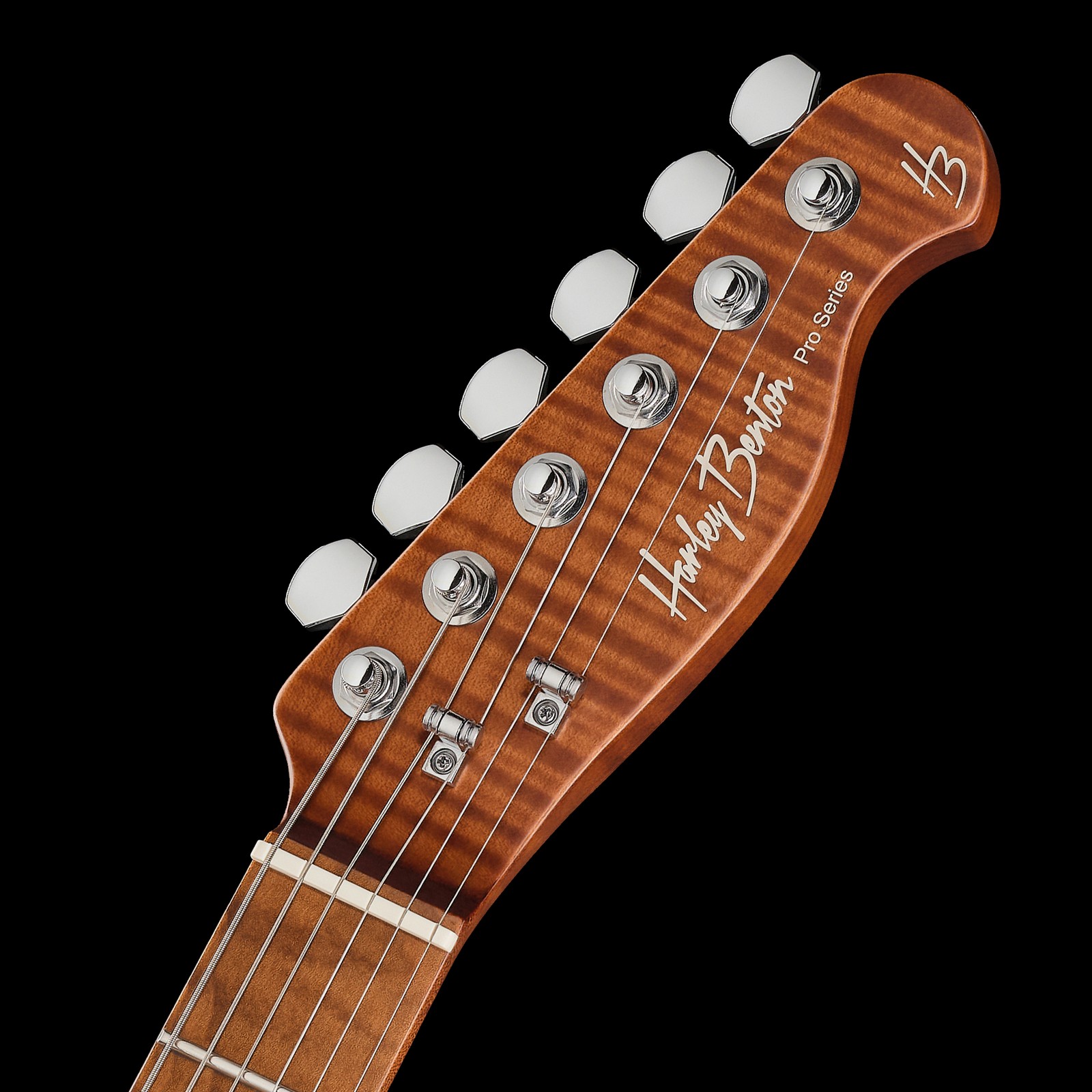 Kopfplatte der Harley Benton Fusion-T II HH MN SGR