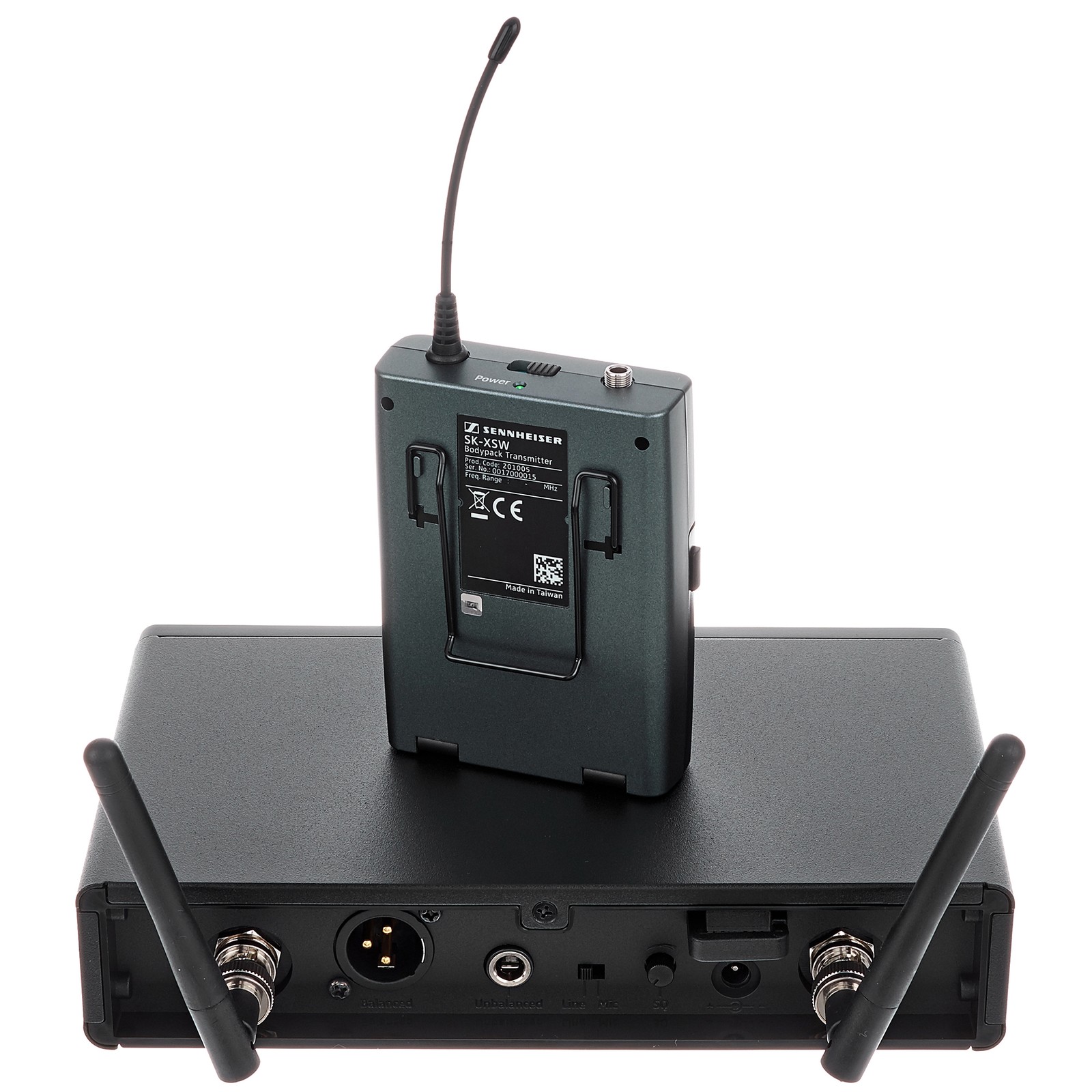 Sennheiser XSW 2-Ci1 A-Band Instrument, Rückseite