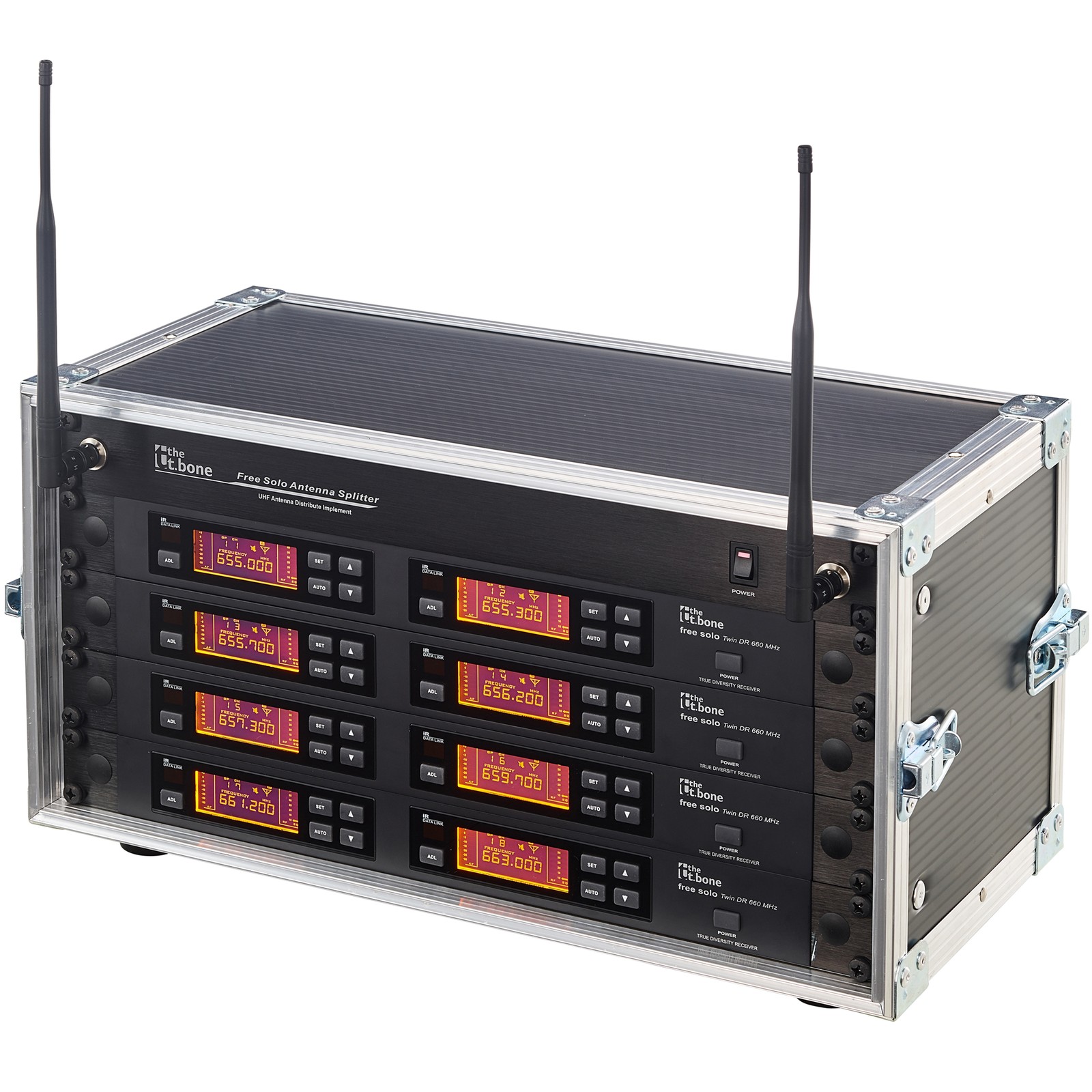 the t.bone free solo PT 660 MHz/8 CH Rack