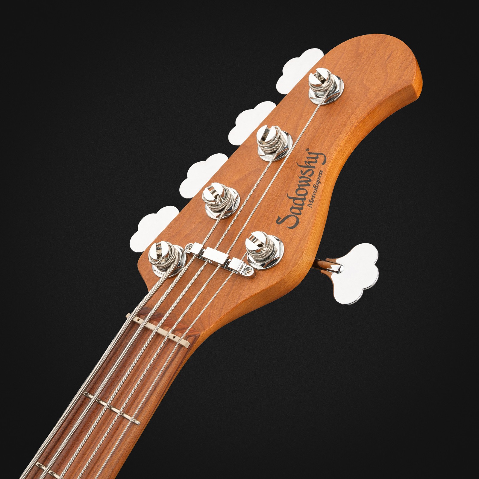 Sadowsky MetroExpress21 Vintage MJ5 Morado OBL, five-string electric bass, headstock