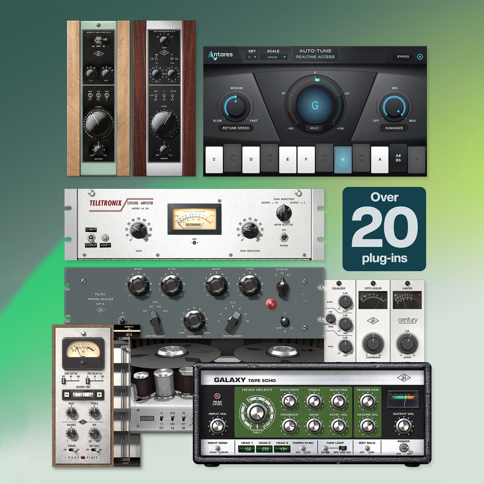 Universal Audio Apollo x8p Gen2 Essentials+, Plug-ins
