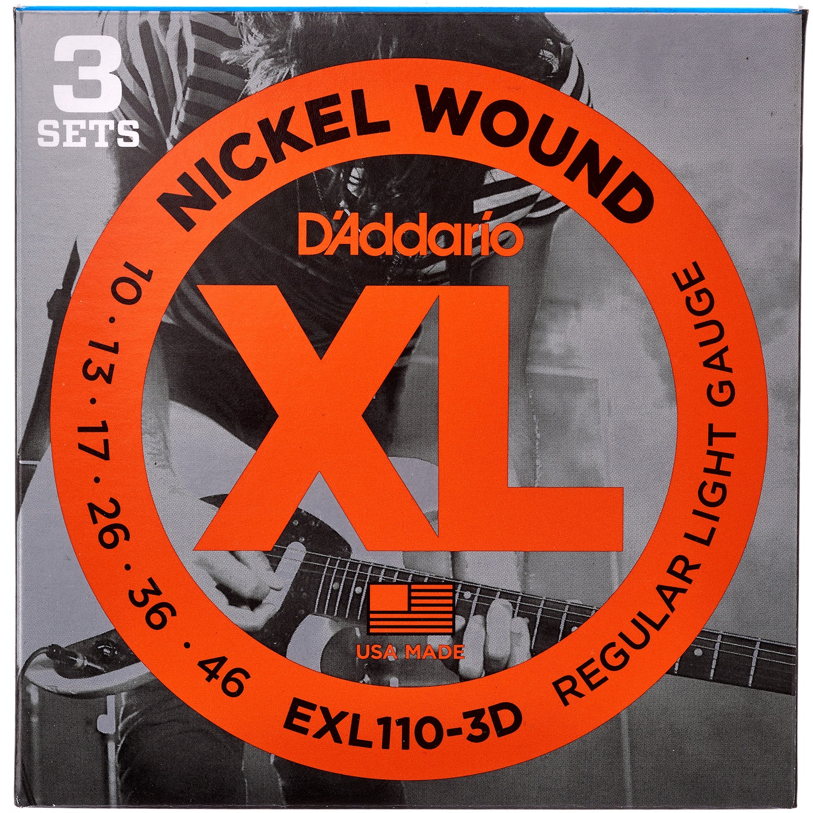 D'Addario EXL110 3-D Pack Saiten-Set für E-Gitarre
